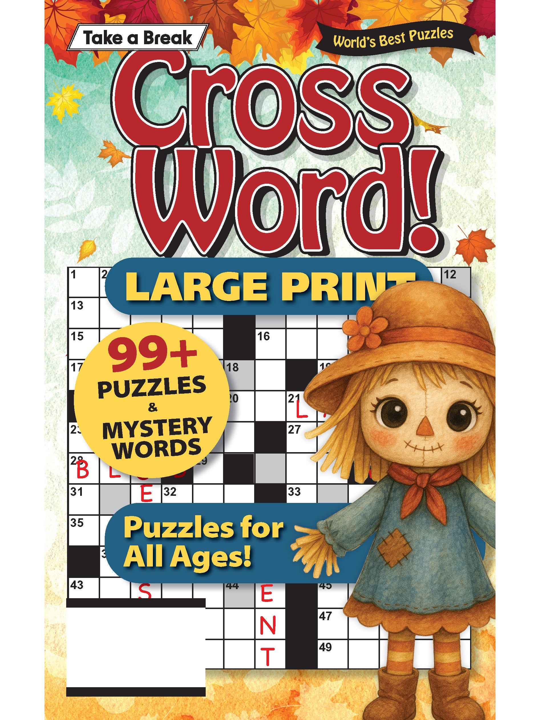 World's Best Puzzle - Crossword 25.08.08: Large Print, 99 Puzzles & Mystery Words, Unique Themes, Perfect For All Ages, Relax & Unwind, Great For Travel, Hours Of Mind Boosting Fun & More!