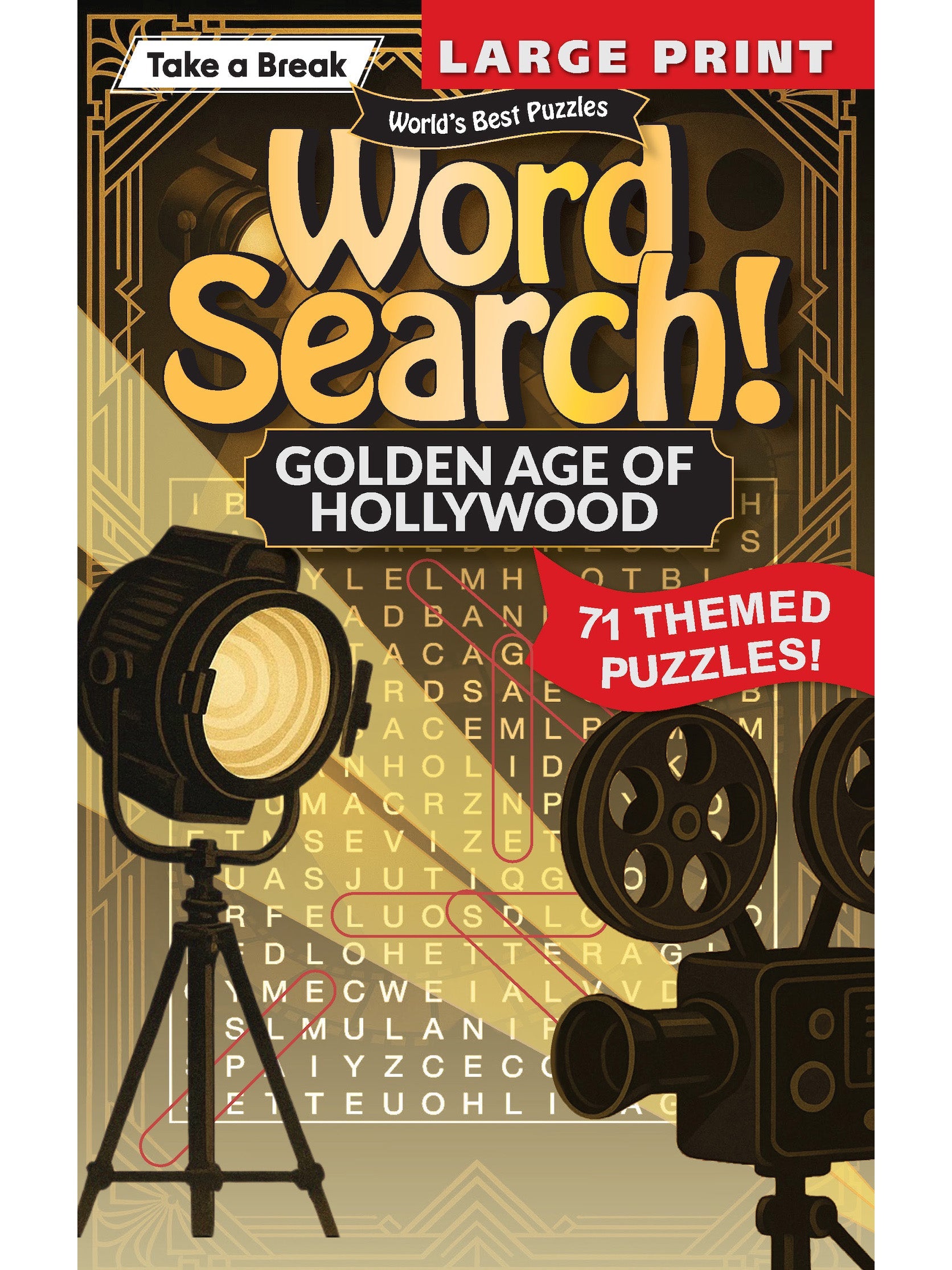 World's Best Puzzle - Word Search 25.08.15: Large Print, 71 Themed Puzzles, Golden Age Of Hollywood, Relax & Unwind, Solve, Sharpen Your Brain & More!