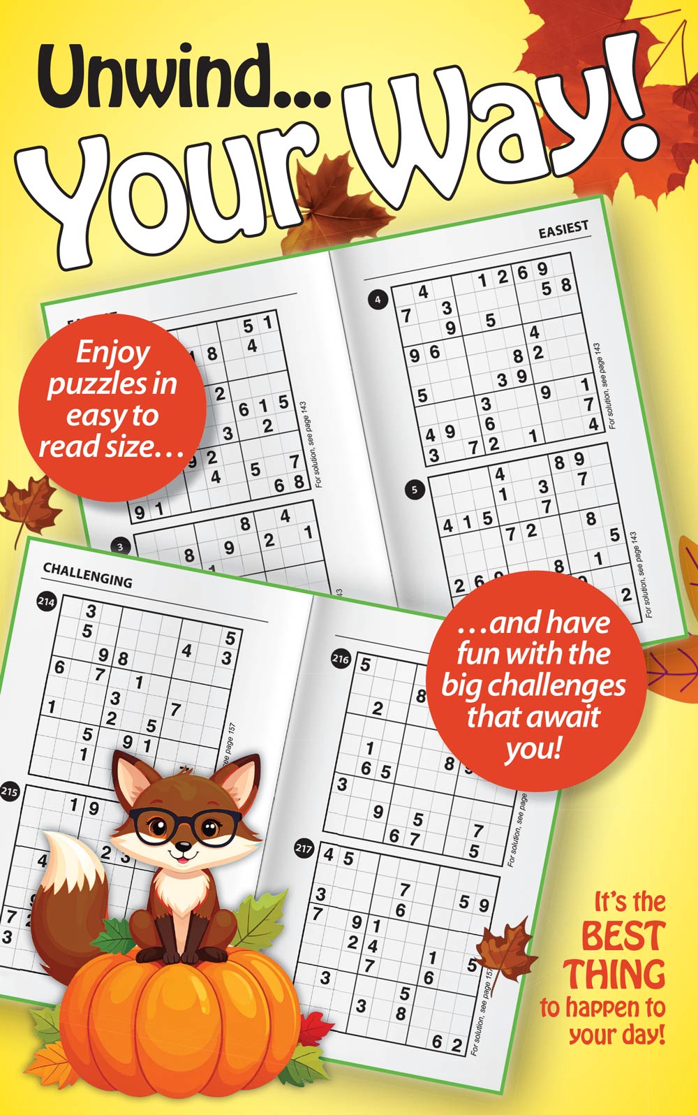 World's Best Puzzle - Sudoku 25.08.22: Large Print, Over 277 Puzzles, 5 Levels Of Difficulty, Relax & Unwind, Great For Travel, Brain Booster & More!