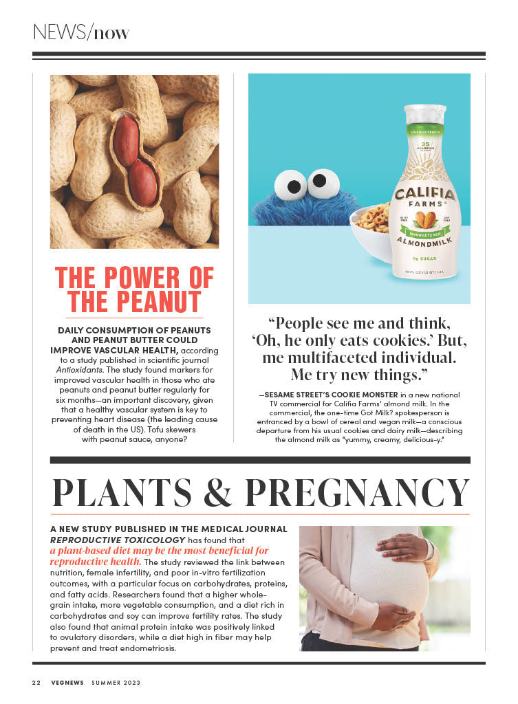 VegNews Summer Issue 2023 - 50+ Plant-Based Food & Lifestyle Recipes, Barbecue, Jamaican & Seafood, Vegan Destination Weddings, Favorite Cookbooks, Netflix Richa Moorjani Interview & Travel Getaways!