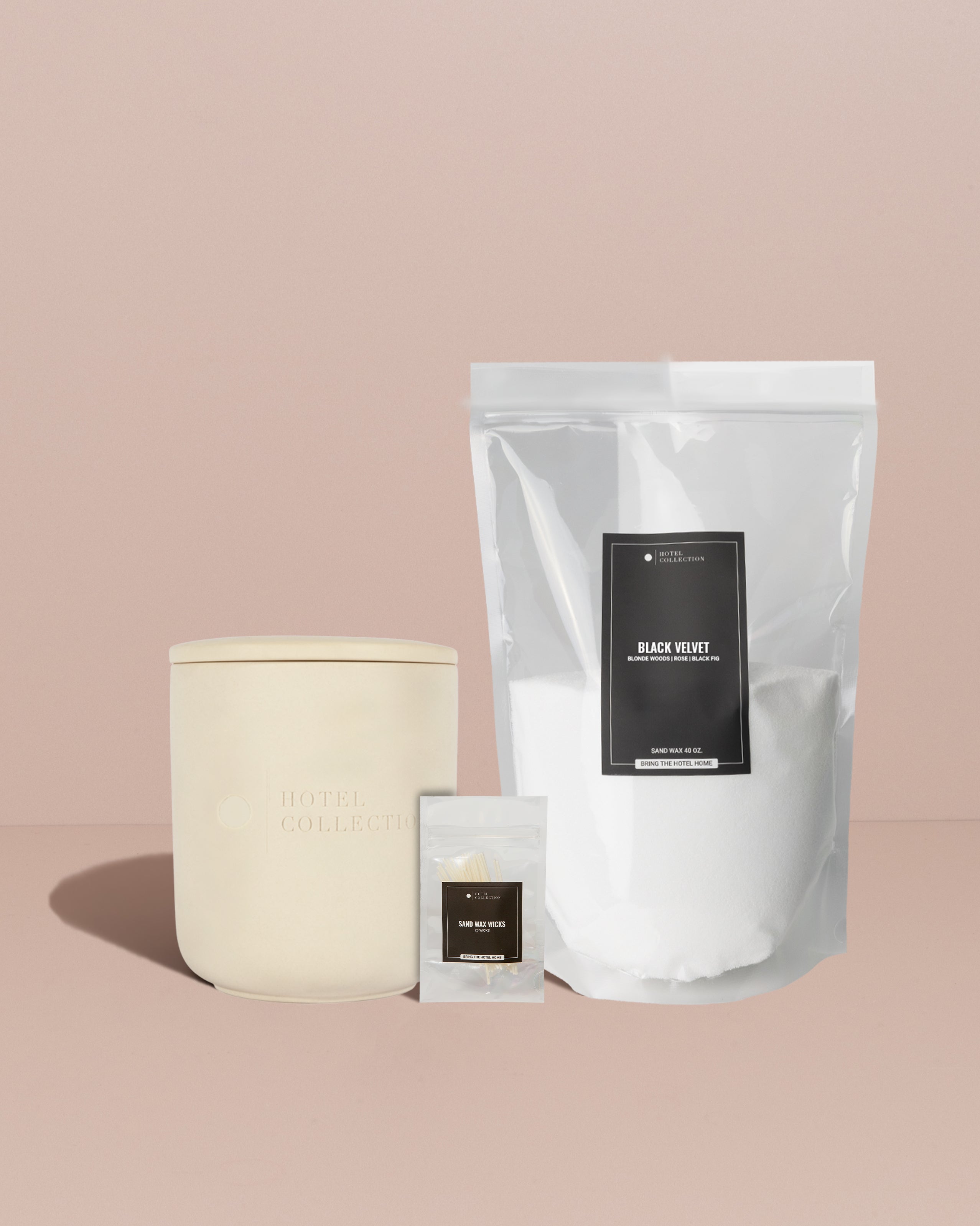 Petite Ceramic Sand Wax Set