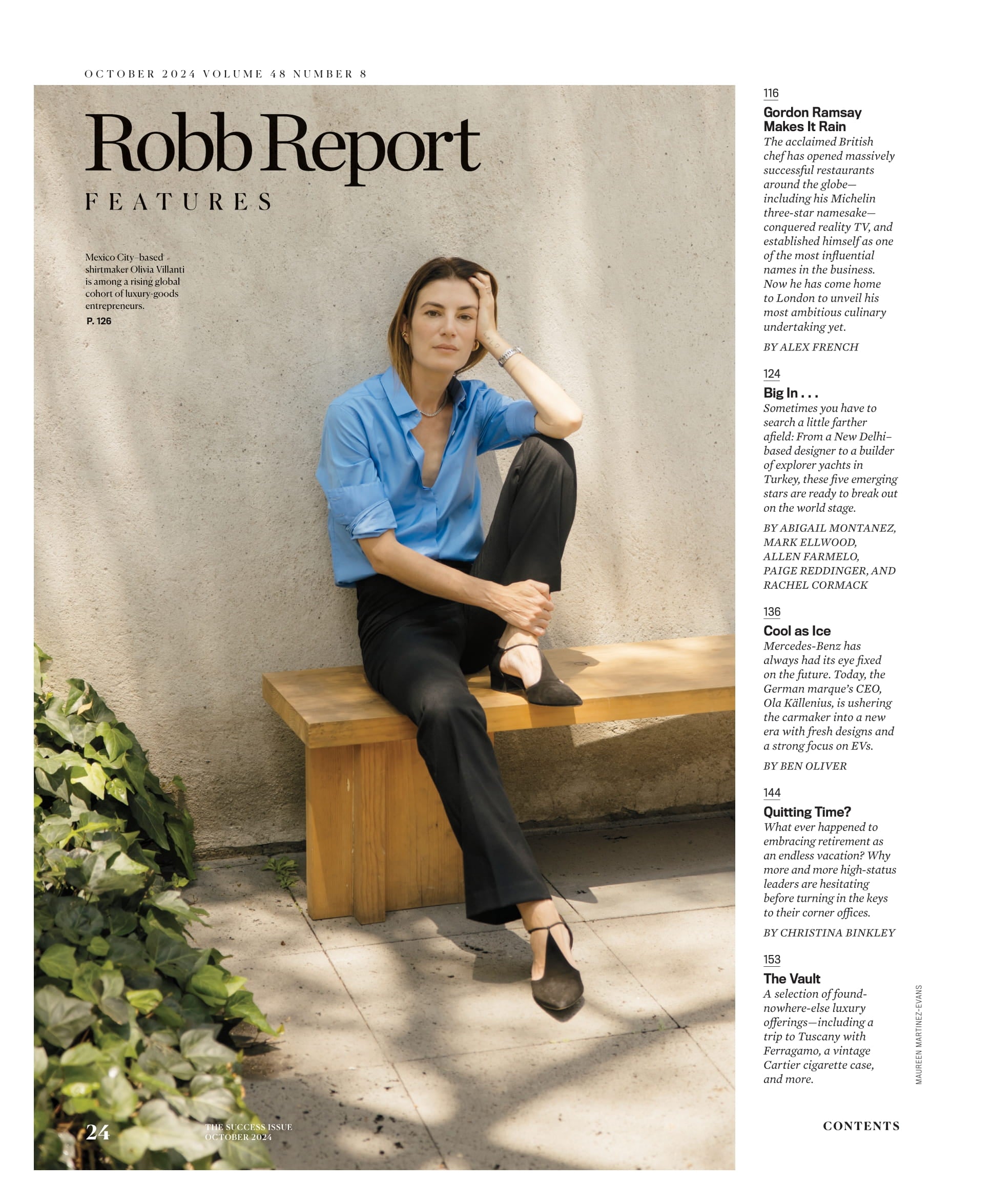 Robb Report - The Success Issue October 2024: Gordon Ramsay Makes It Rain, Olivia Villanti Rising Luxury Goods Entrepreneurs, Red Light Therapy, A.I. Enabled Glasses, Porsche's New 911 Hybrid & More!