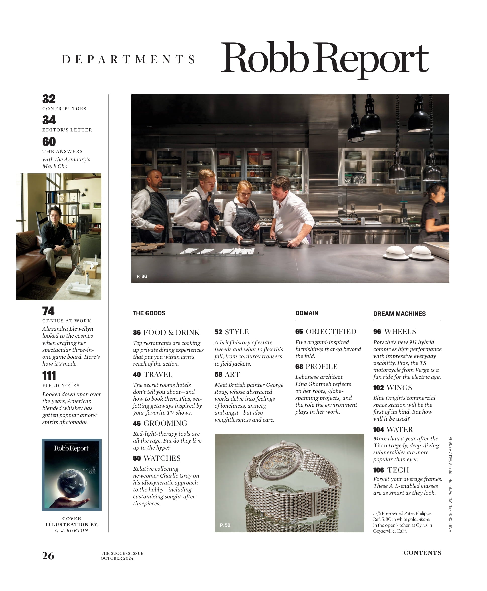 Robb Report - The Success Issue October 2024: Gordon Ramsay Makes It Rain, Olivia Villanti Rising Luxury Goods Entrepreneurs, Red Light Therapy, A.I. Enabled Glasses, Porsche's New 911 Hybrid & More!
