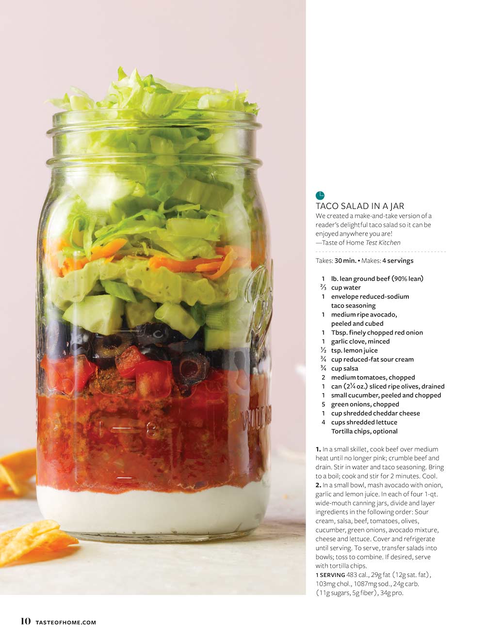 Taste of Home - Salads, Bowls & Beyond: 120 Eat-Right Feel-Good Recipes, Fast & Fresh, On-The-Go Salads In Jar, Wholesome Veggies, Greens, Fruits, Grains, Lean Protein, Breakfast, Lunch, Dinner & More