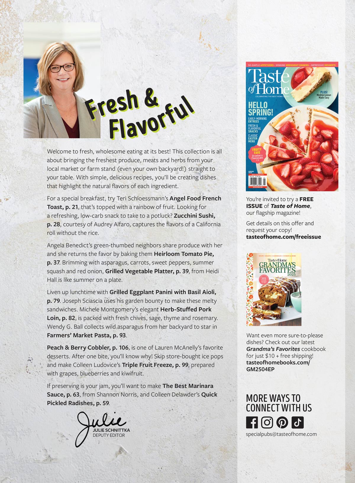 Taste of Home - Fresh From The Market: 102 Farm-To-Table Recipes Made Easy, Summer's Best Sides, Snacks, Mains & Desserts, Must Try Watermelon Pizza, Eat Great, Feel Great & More!