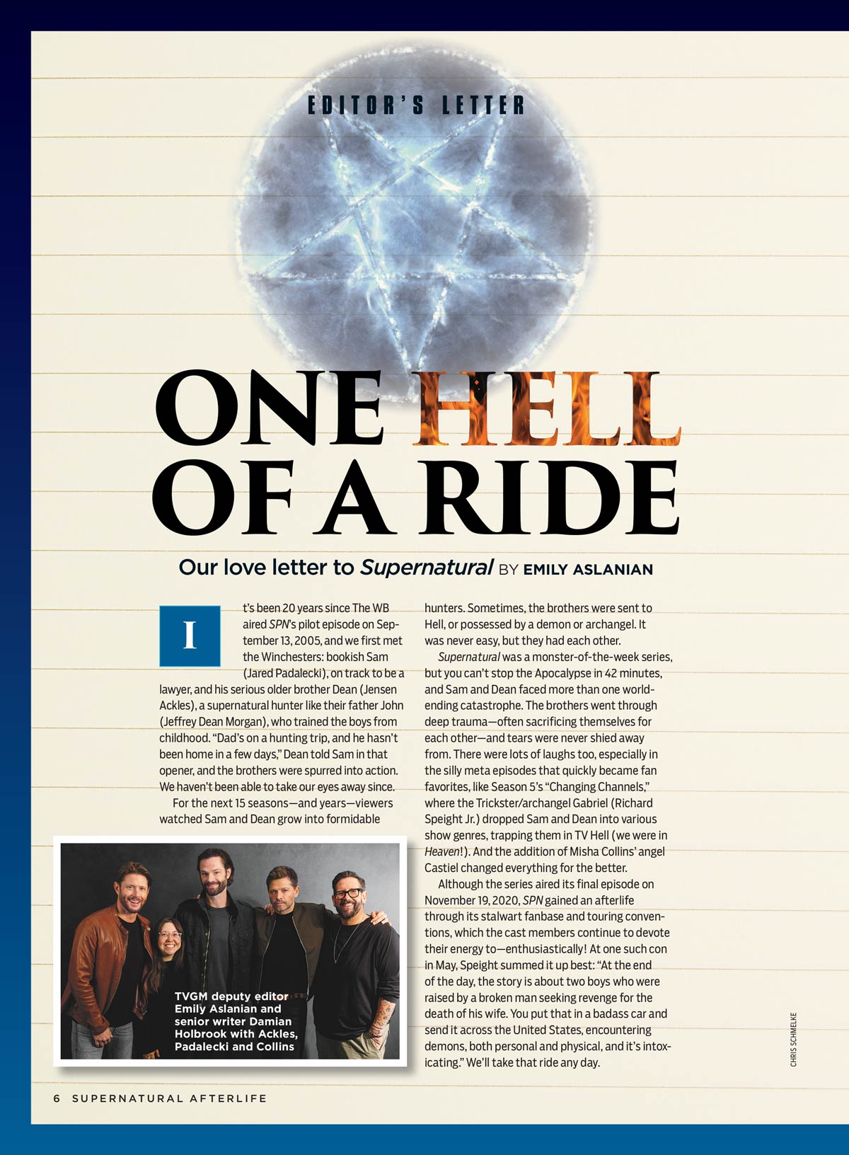 TV Guide - Supernatural Afterlife: The 20th Anniversary Special, 200+ Amazing Photos, The SPN Family Reunites, How Fans Keep The Show Alive, Jared Padalecki, Jensen Ackies, Misha Collins & More!