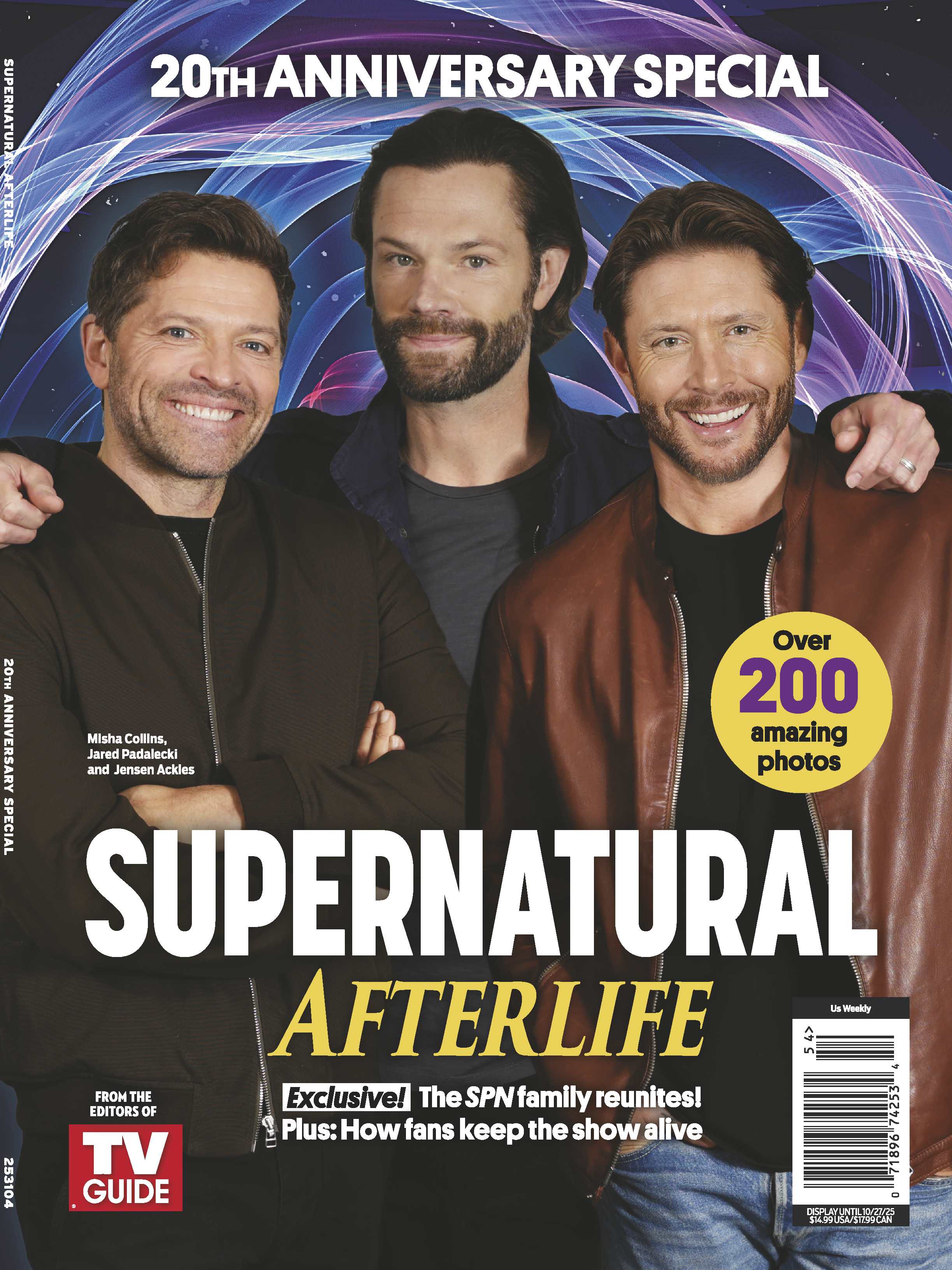 TV Guide - Supernatural Afterlife: The 20th Anniversary Special, 200+ Amazing Photos, The SPN Family Reunites, How Fans Keep The Show Alive, Jared Padalecki, Jensen Ackies, Misha Collins & More!