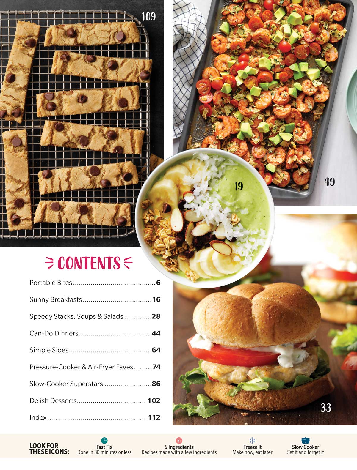 Taste Of Home - Quick & Easy: 117 Speedy Recipes, 30 Minutes Or Less, 5-Ingredient Dishes, Make-Ahead Solutions, Slow Cooker, Air-Fryer, Instant Pot, Breakfast, Lunch, Dinner, Dessert, Snacks & More!