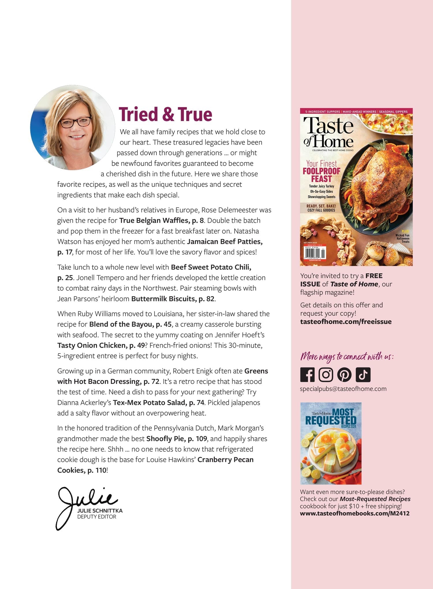 Taste of Home - Top-Secret Family Recipes: 112 Timeless Favorites Every Cook Needs, Easy Entrees, Most-Loved Retro Dishes, Handy Kitchen Hacks, Grandma's Chicken Dinner, Cheeseburger Soup & More!