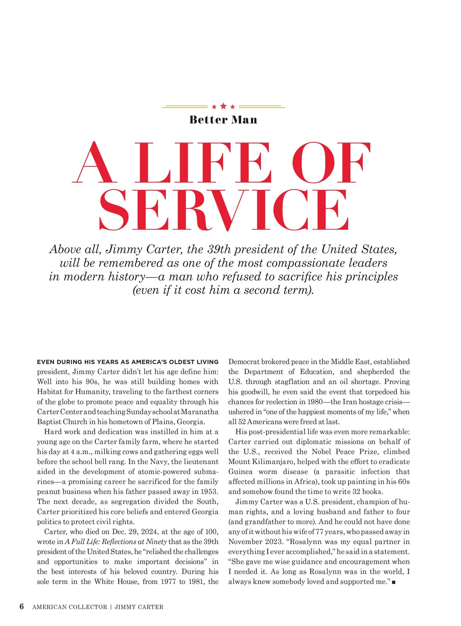 TIME Special Edition - Jimmy Carter Tribute