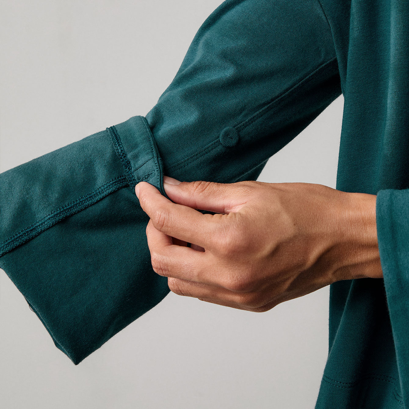 Slumberknit™ Long Sleeve Henley Short Set