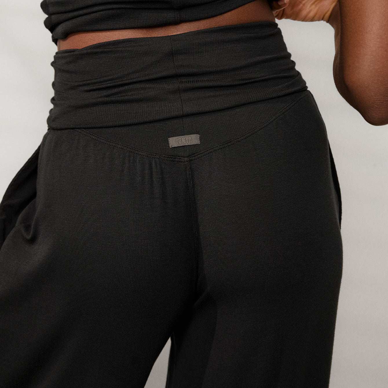 Soft Modal Rib Foldover Pant