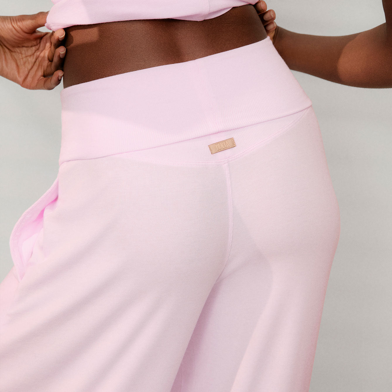 Soft Modal Rib Foldover Pant
