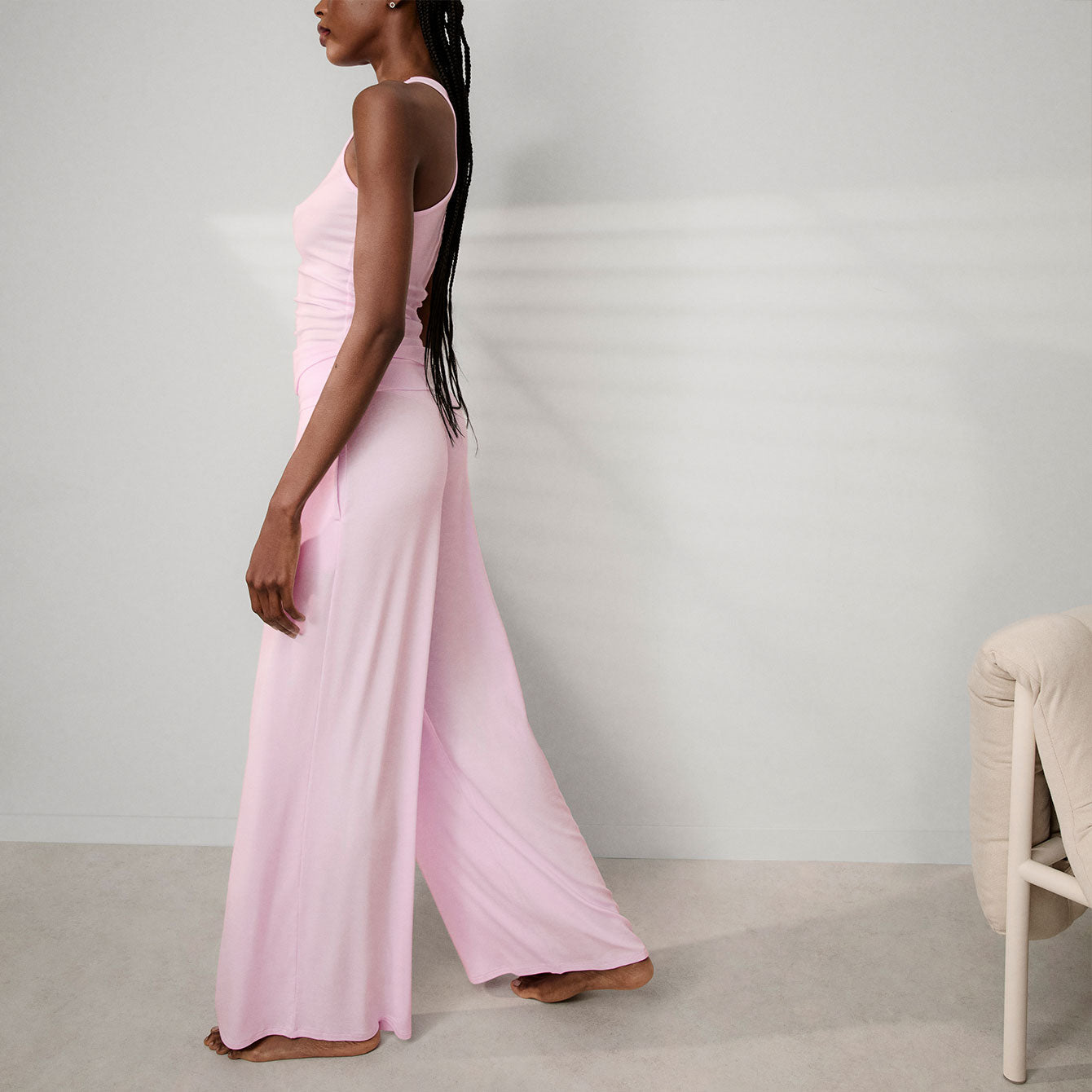 Soft Modal Rib Foldover Pant