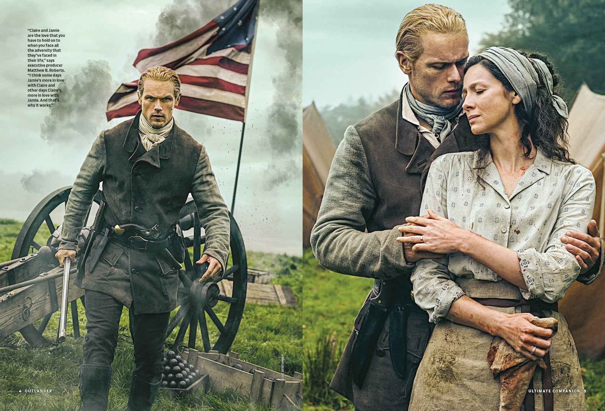 TV Guide - Outlander: Claire & Jamie's Love Story For The Ages, 15 Steamiest Moments, Sam Heughan & Caitríona Balfe Exclusive Interview, BTS, New Episode Previews, Blood Of My Blood Spinoff & More!