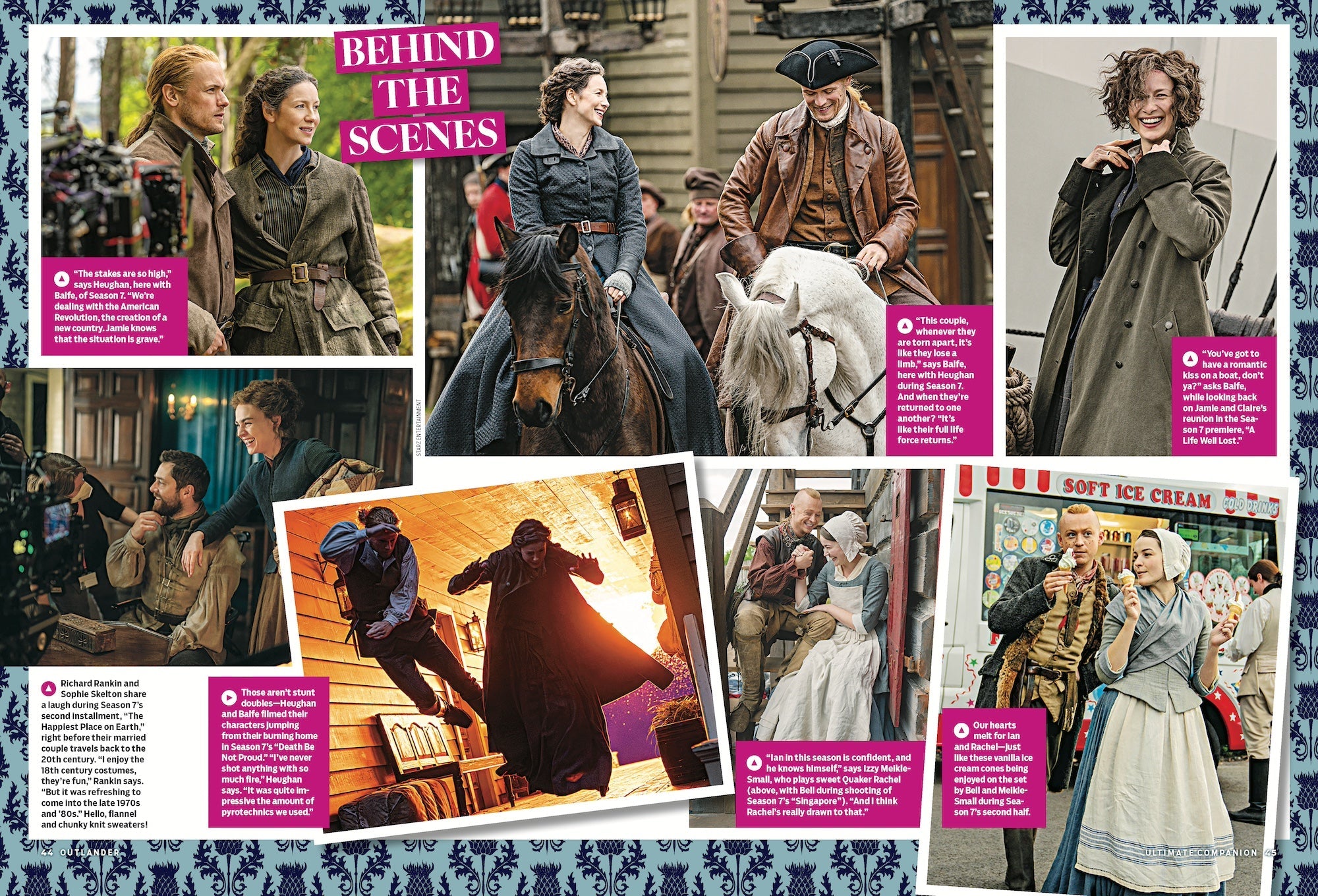 TV Guide - Outlander: Claire & Jamie's Love Story For The Ages, 15 Steamiest Moments, Sam Heughan & Caitríona Balfe Exclusive Interview, BTS, New Episode Previews, Blood Of My Blood Spinoff & More!