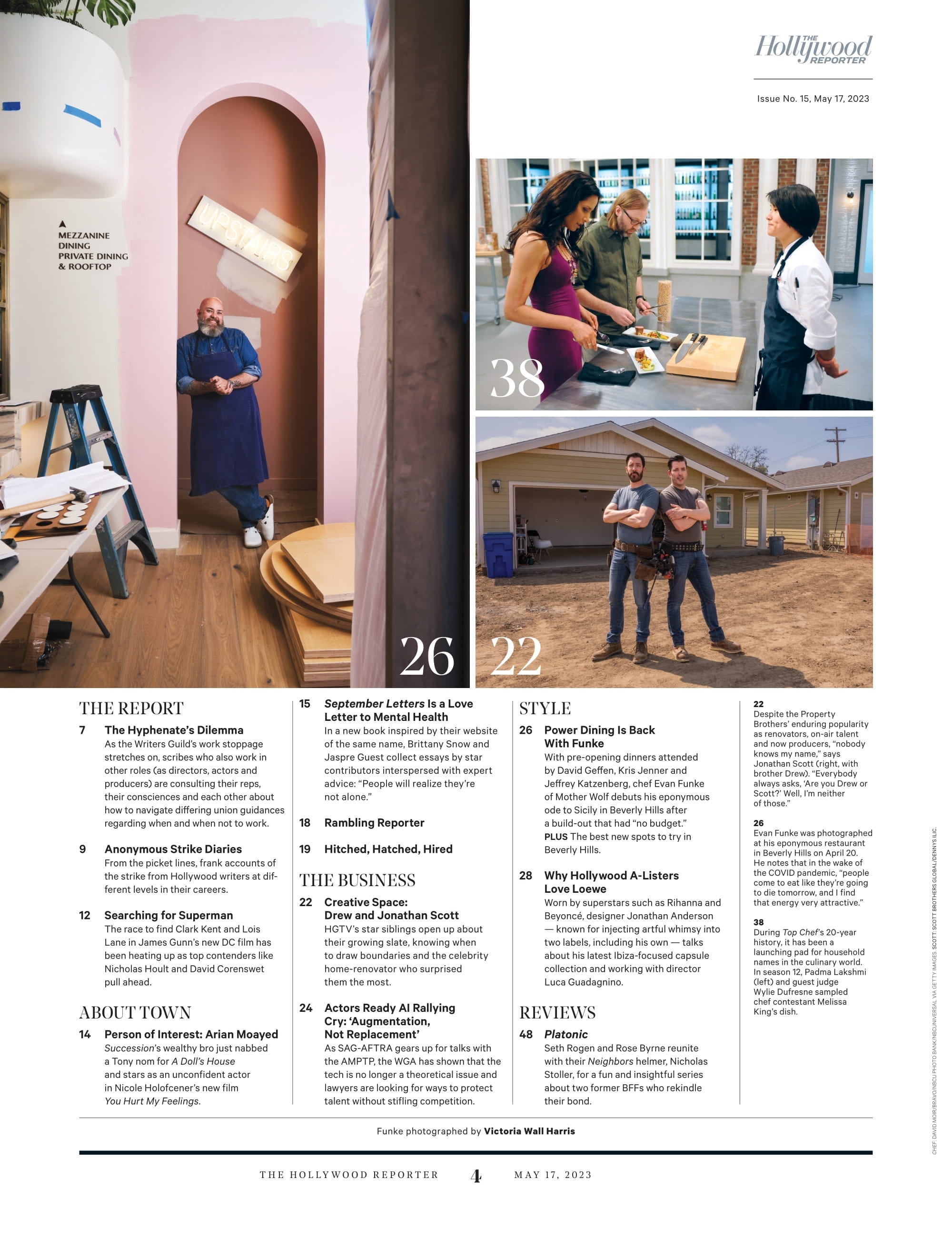 The Hollywood Reporter - 23.05.17 Edition: Arnold Schwarzenegger On Netflix's Fubar & Gets Candid About Aging, Career Misses & Family History, WGA Strike Uncensored Anger From Picket Lines & More!