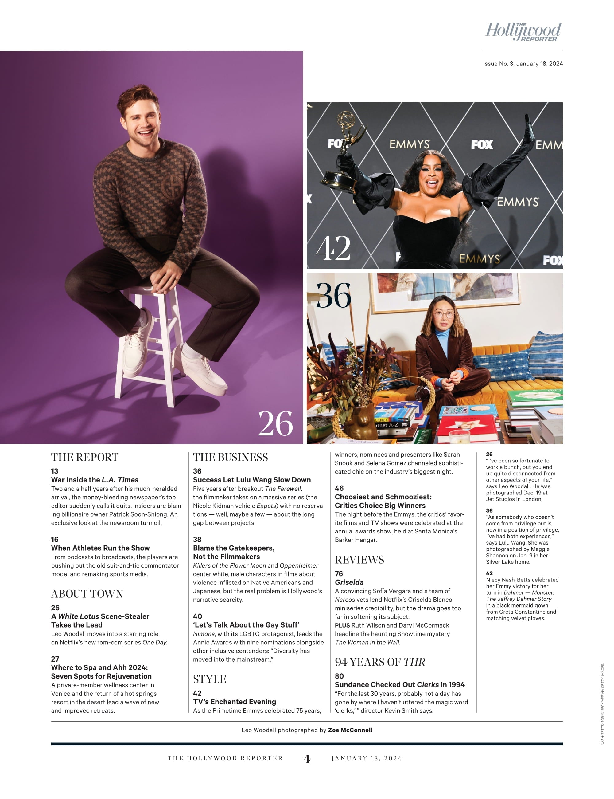 The Hollywood Reporter - 24.01.18 Edition: Cheryl Hines As First Lady? Curb Your Enthusiasm Actress On Life After Larry David & Marriage To Polarizing Presidential Hopeful Bobby Kennedy Jr. & More!