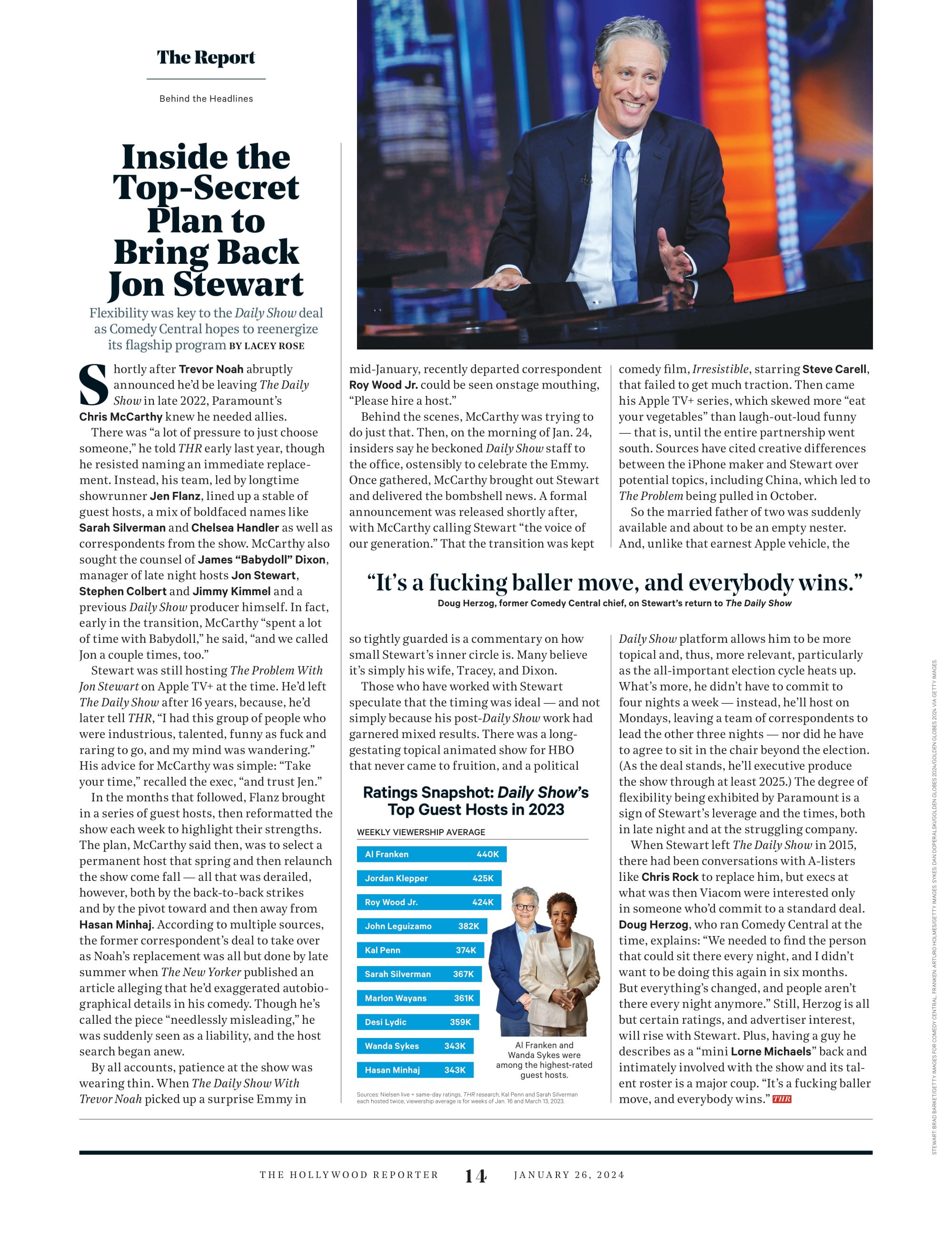 The Hollywood Reporter - 24.01.26 Edition: 50 Reasons We (Still) Love Hollywood, Aaron Sorkin, Oprah Winfrey & Bob Iger's Favorite Hollywood Things, Why Netflix Won Streaming Wars, Will Ferrell & More