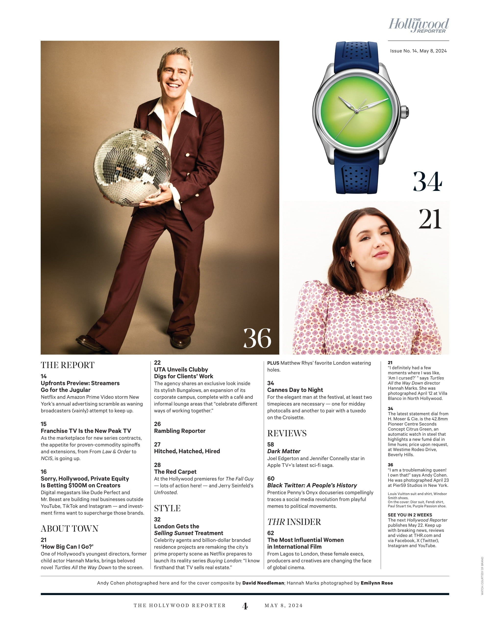 The Hollywood Reporter - 24.05.08 Edition: What, Me Worry? Angry Ex-Housewives In Revolt But Watch What Happens Live Host Andy Cohen Has No Regrets, Games Of Thrones Breakout Nathalie Emmanuel & More!