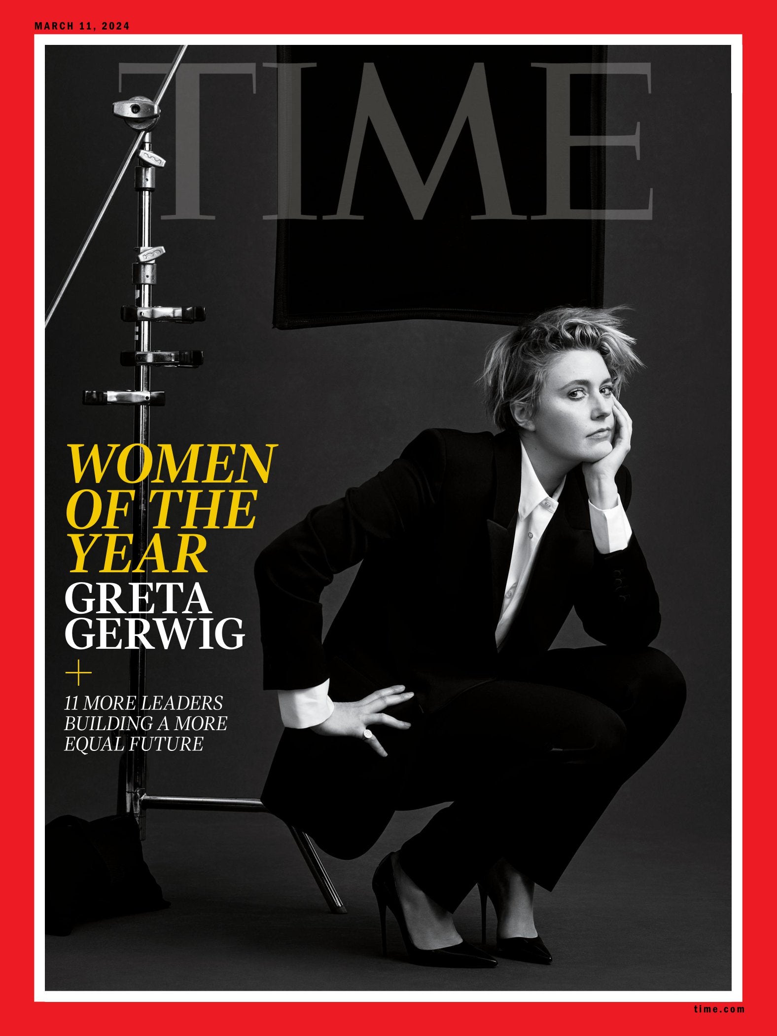 TIME Magazine - 03.11.24 Edition: Women Of The Year Greta Gerwig, 11 Leaders Building An Equal Feature, Antisemitism, Donald Trump's Many Trials, South Korea's Demographic Crisis, Ukraine War & More!