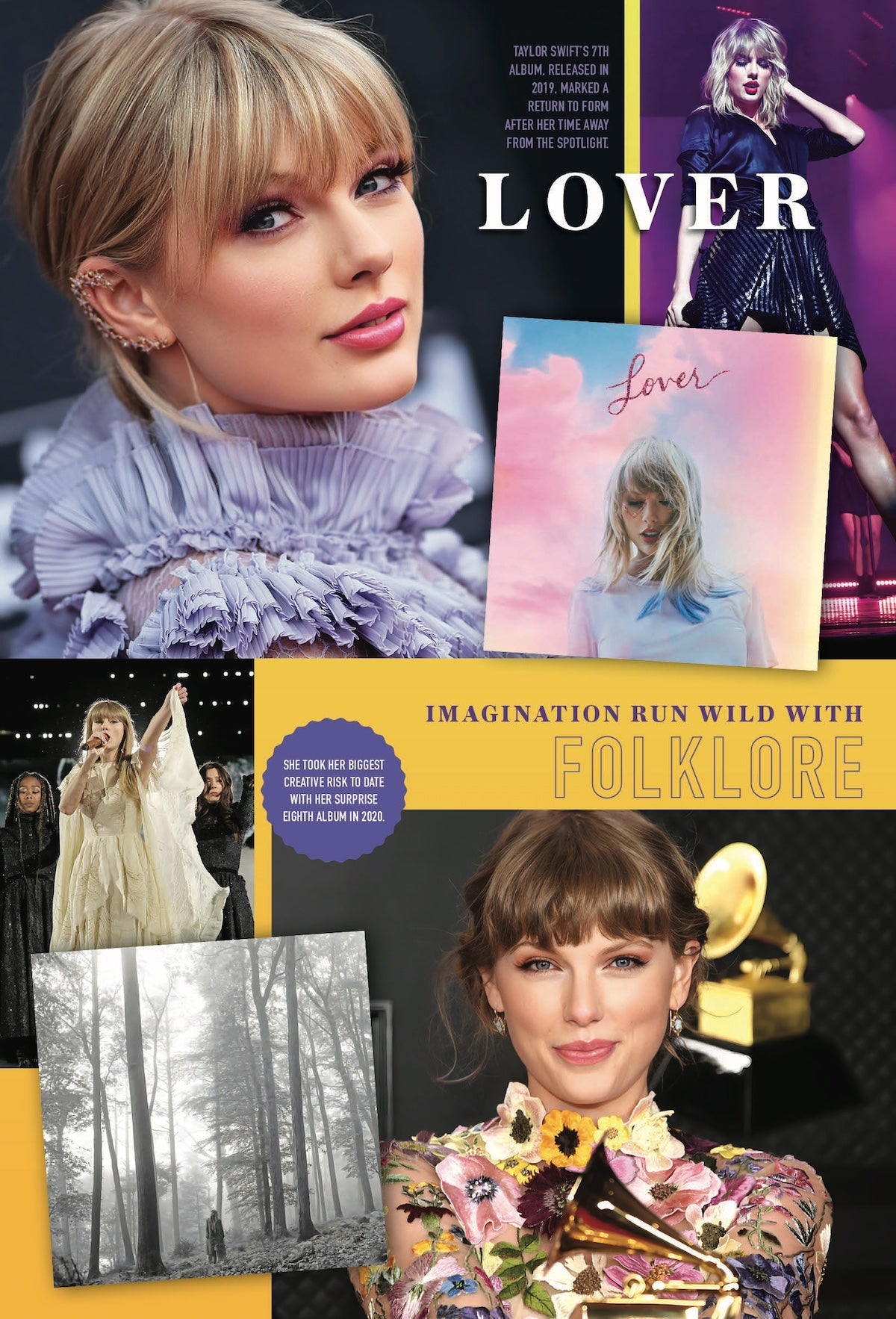Taylor Swift - 2025 Calendar: A Year With The World's Biggest Pop Star, Bonus Content Through Music History & Rise To Stardom, Album Spotlight, TTPD, Folklore, Lover, Iconic Photos, Fun Facts & More!