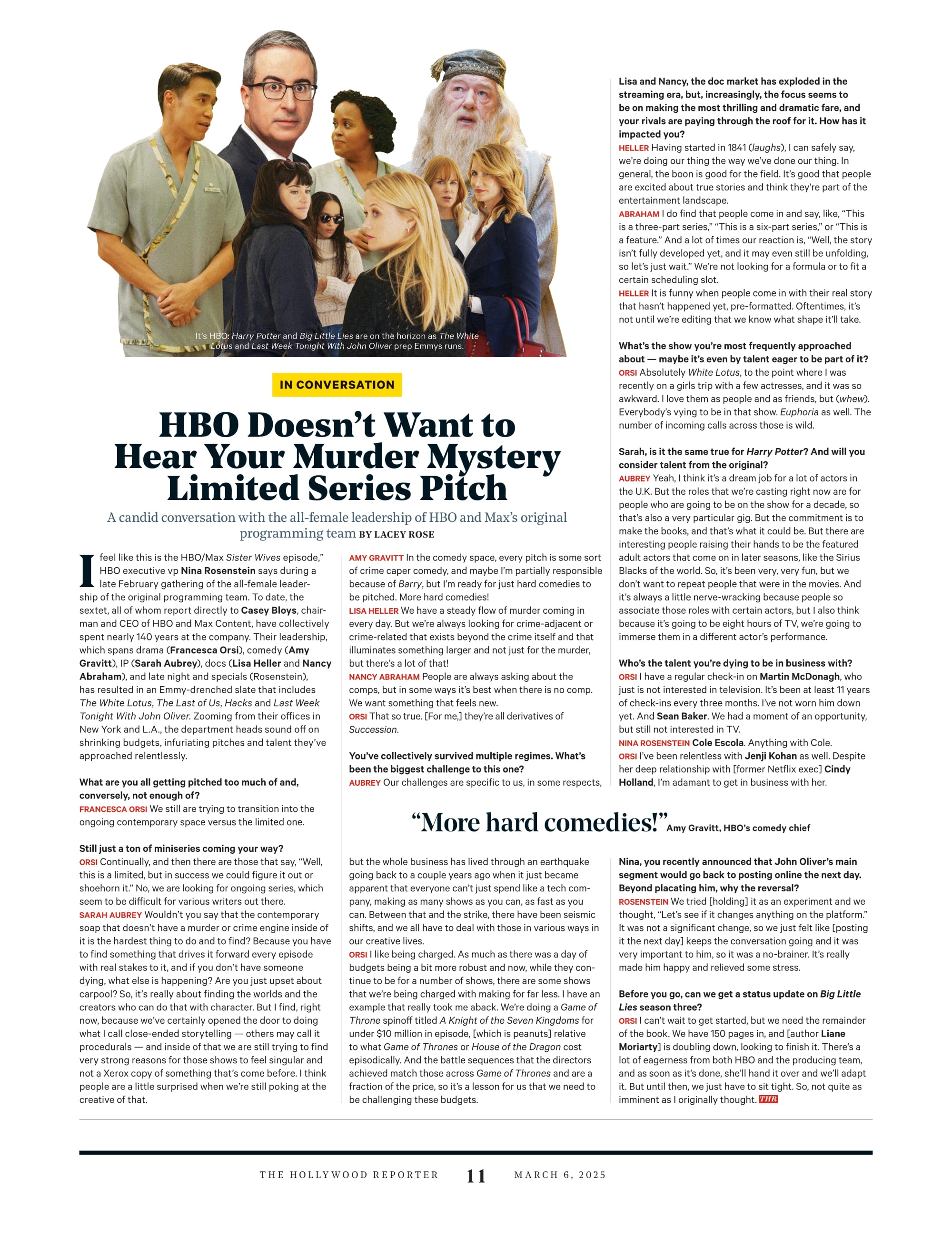 The Hollywood Reporter - 25.03.06 Edition: Power Stylists 2025 Featuring Zoe Saldãna & More! Oscars Drama, Red Carpet Fashion, Gene Hackman Tribute, Amanda Seyfried's Next Move, HBO’s Future & More!