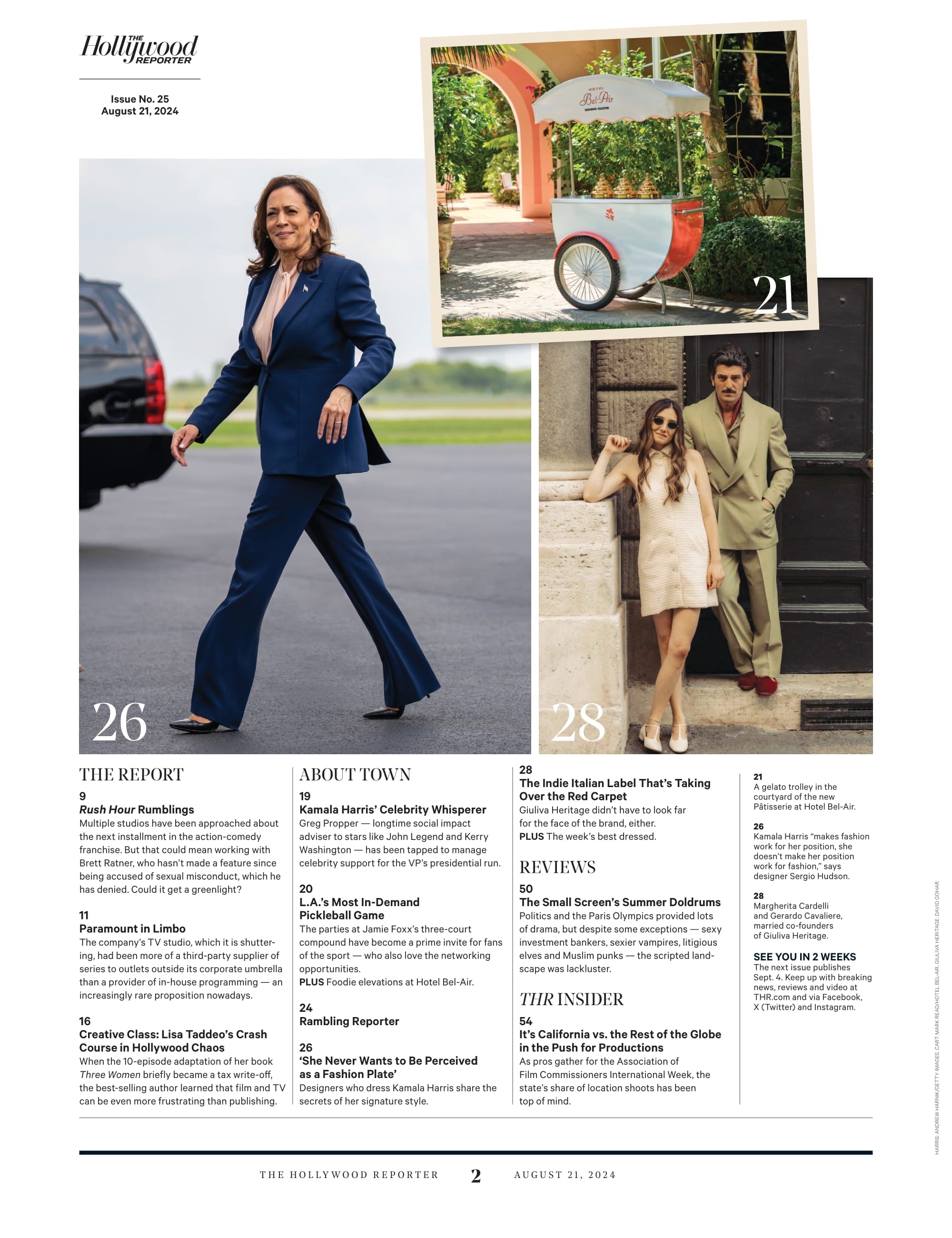 The Hollywood Reporter - 24.08.21 Edition: Hollywood's New Femme Fatale Naomi Ackie In Blink Twice, Martin Short Talks Only Murders In Ihe Building, Kamala Harris’ Celebrity Whisperer & More!