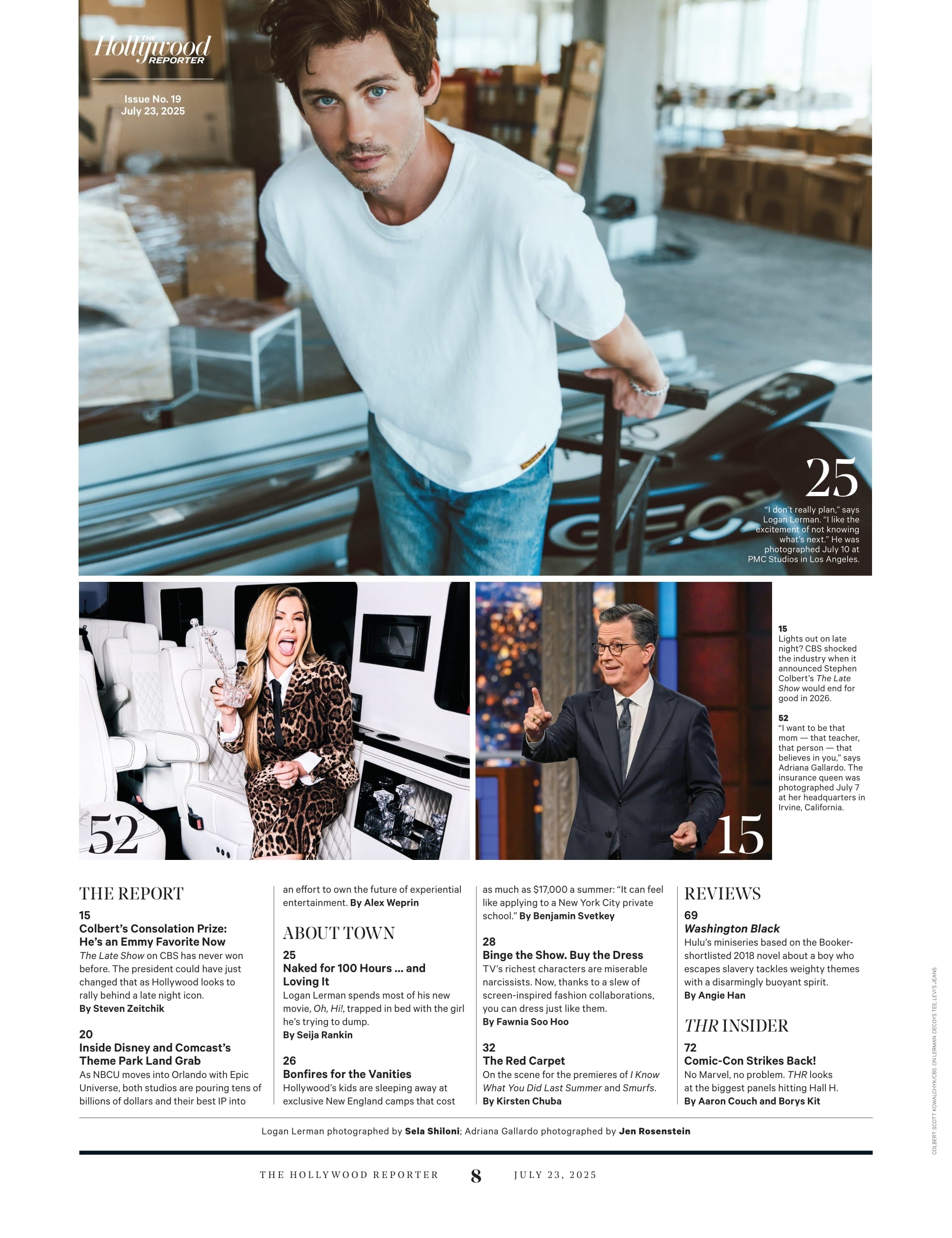 The Hollywood Reporter - 25.07.23 Edition: Tim Burton & Jenna Ortega On Netflix’s Wednesday, Disney & Comcast’s Theme Park Land Grab, John Legend’s Legacy, Hollywood’s New Angelyne & More!