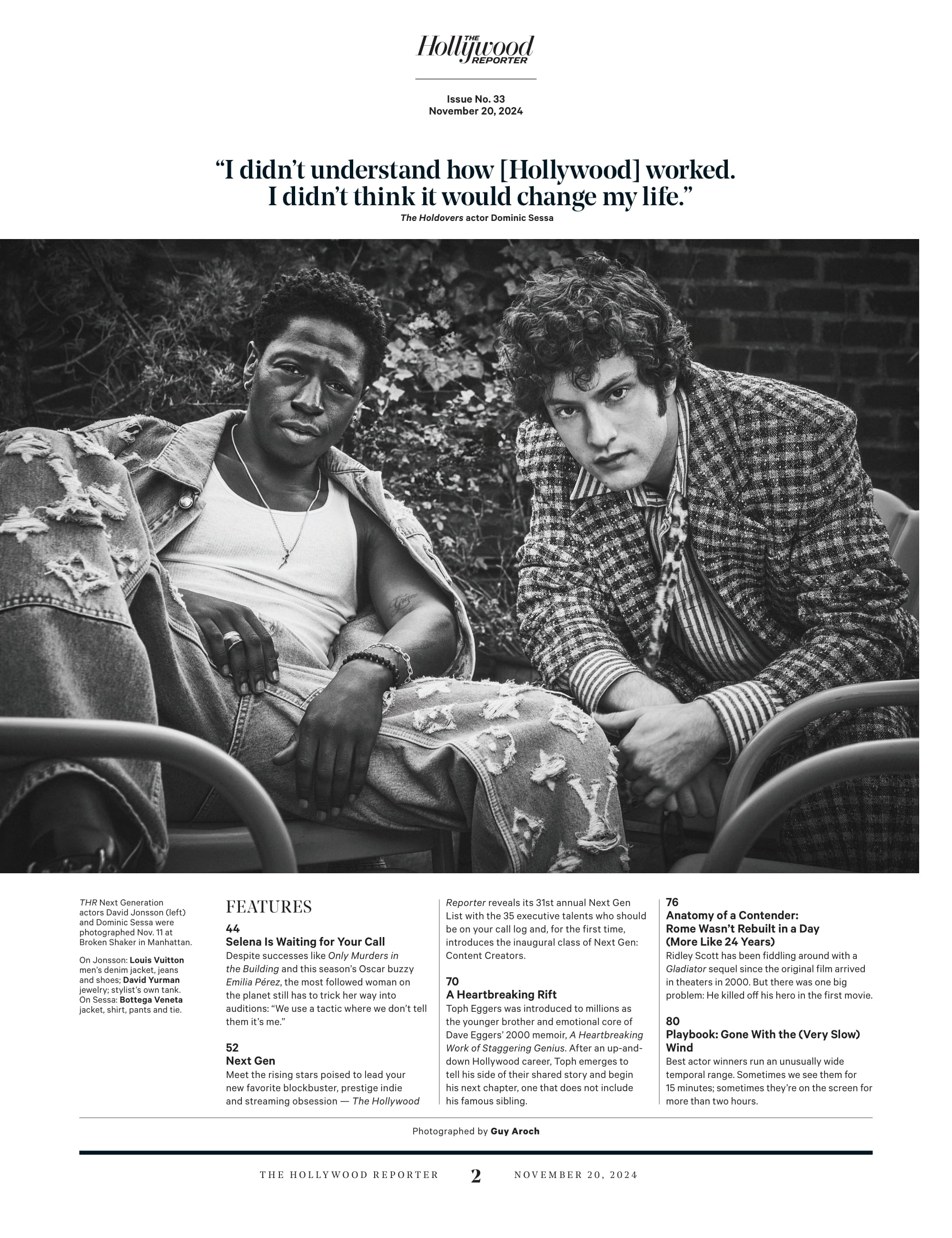 The Hollywood Reporter - 24.11.20 Edition: Selena Gomez, Most Followed Woman, Newly Minted Billionaire & Emilia Pérez Star Still Has To Trick Her Way Into Auditions, Next Gen Rising Stars & More!