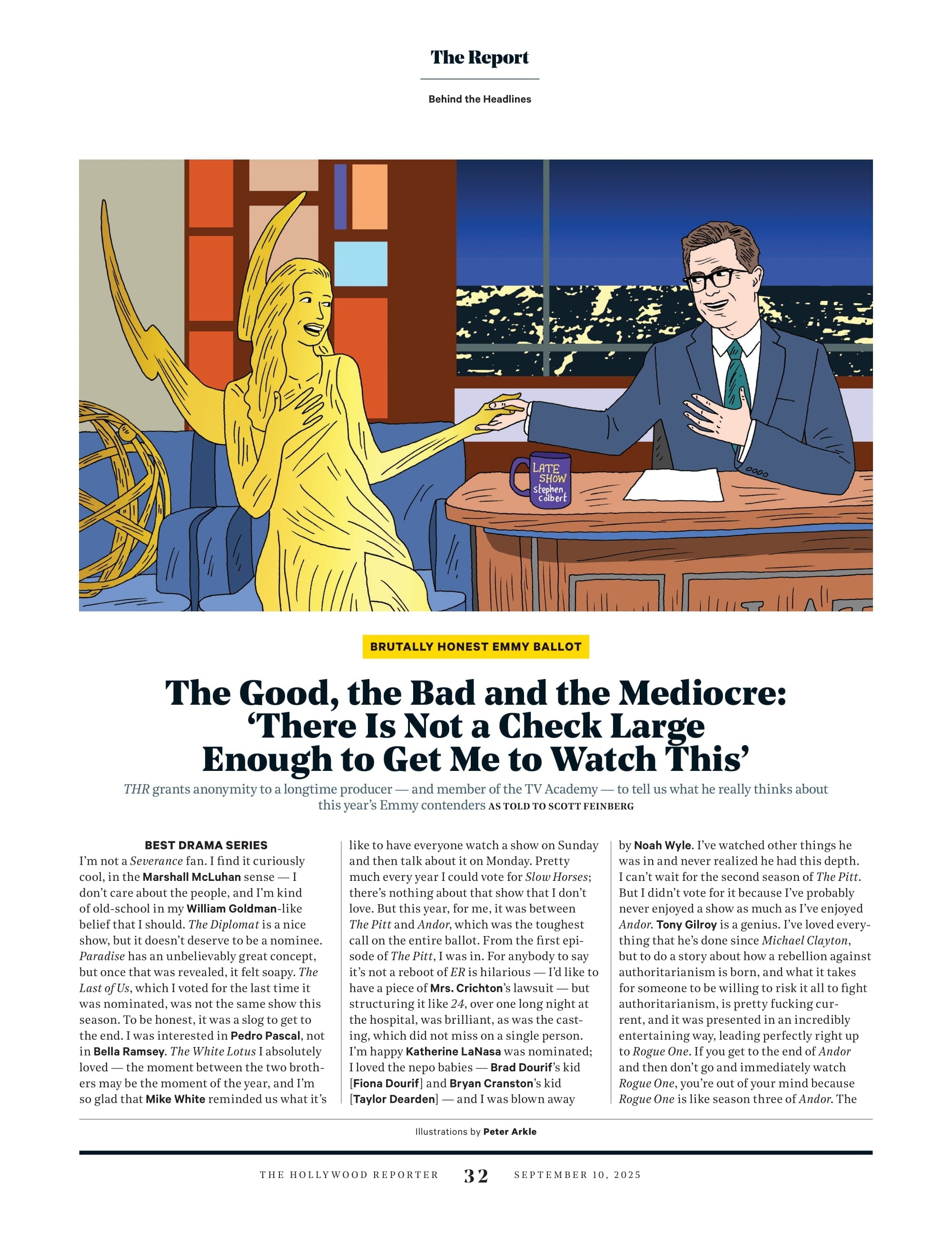 The Hollywood Reporter - 25.09.10 Edition: Nate Bargatze, From Stand-Up King To Emmy Host, Mark Hamill’s Career Renaissance, Charlie Sheen’s Platoon Nightmare, The Real Chase Infiniti & More!