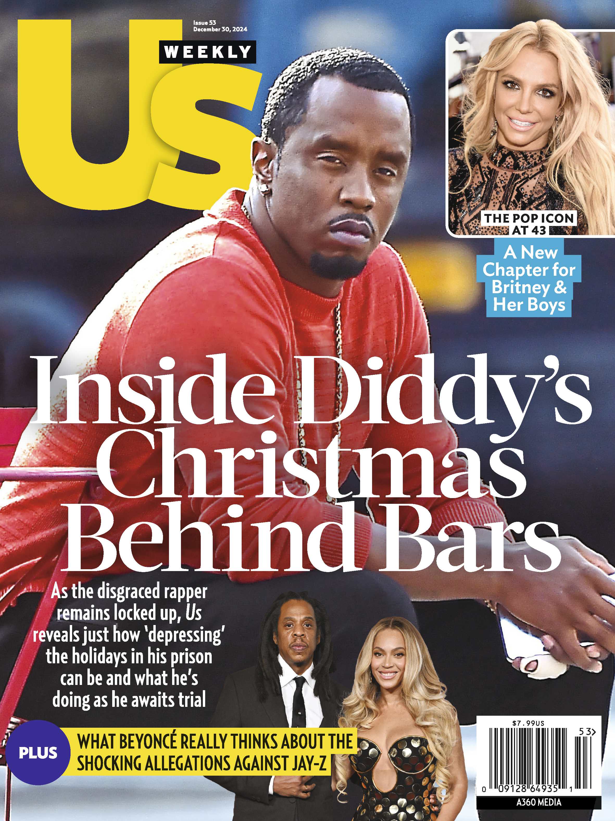 Us Weekly - 12.30.24 Inside Diddy's Christmas Behind Bars, What Beyonce Really Thinks About the Shocking Allegations about Jay Z, A New Chapter for Britney Spears and Her Boys