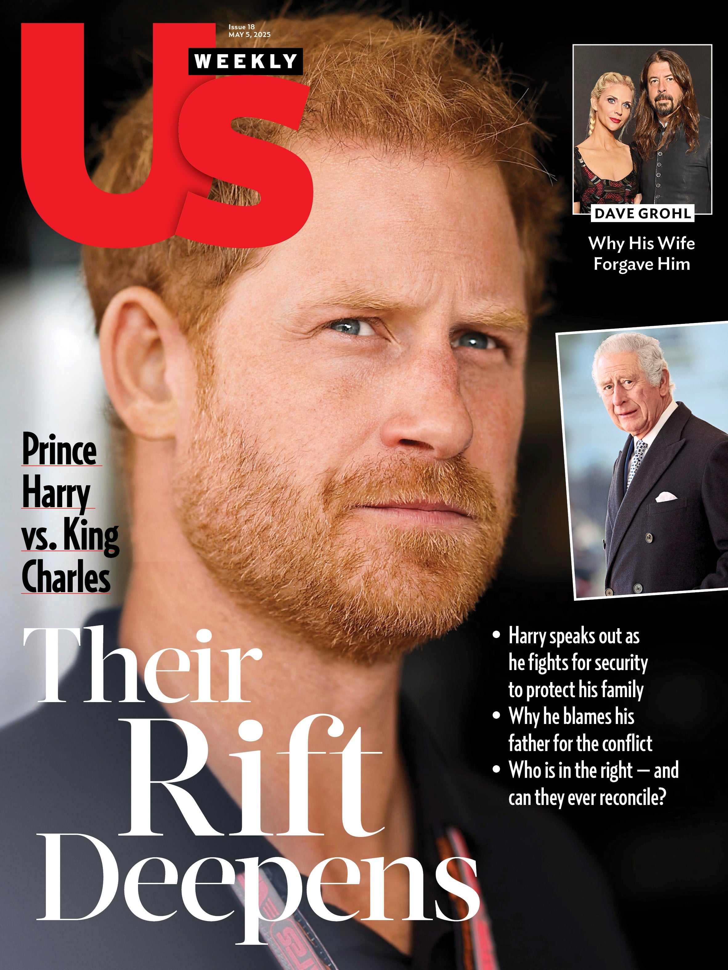 Us Weekly - 05.05.25: Dave Grohl Reveals Why His Wife Forgave Him, Prince Harry & King Charles Feud Heats Up, Gabby Windey’s Red Carpet Reign, Reality Star Style Awards & More!