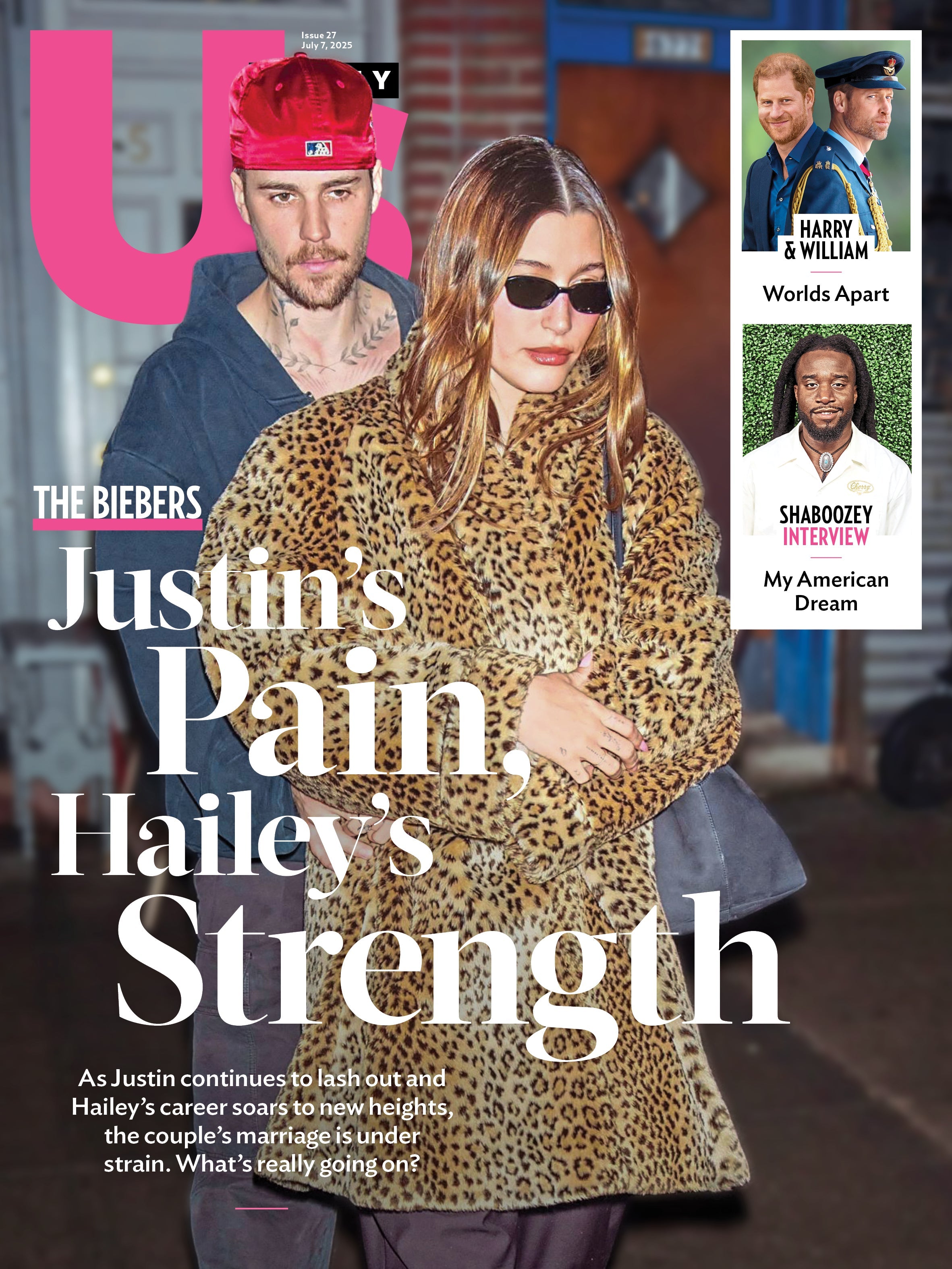 Us Weekly - 07.07.25: Justin Bieber Struggles As Hailey Rises In Her Career, Royal Family Fallout, Prince Harry Vs William, Shaboozey's American Dream & More!