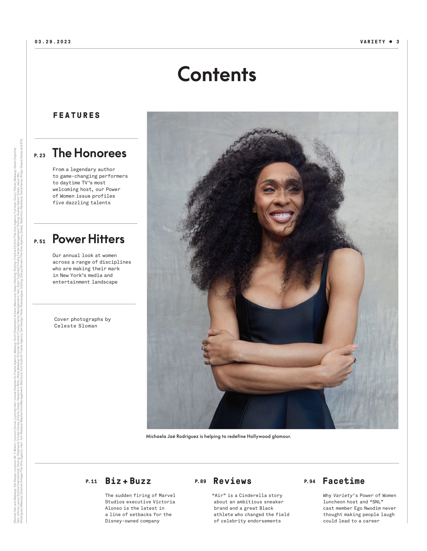 Variety - 23.03.29 Edition: The Power Of Women Issue, Michaela Jaé Rodriguez Keeps Changing The World, From Legendary Female Authors To Game-Changing Performers To Daytime TV's Welcoming Hosts & More