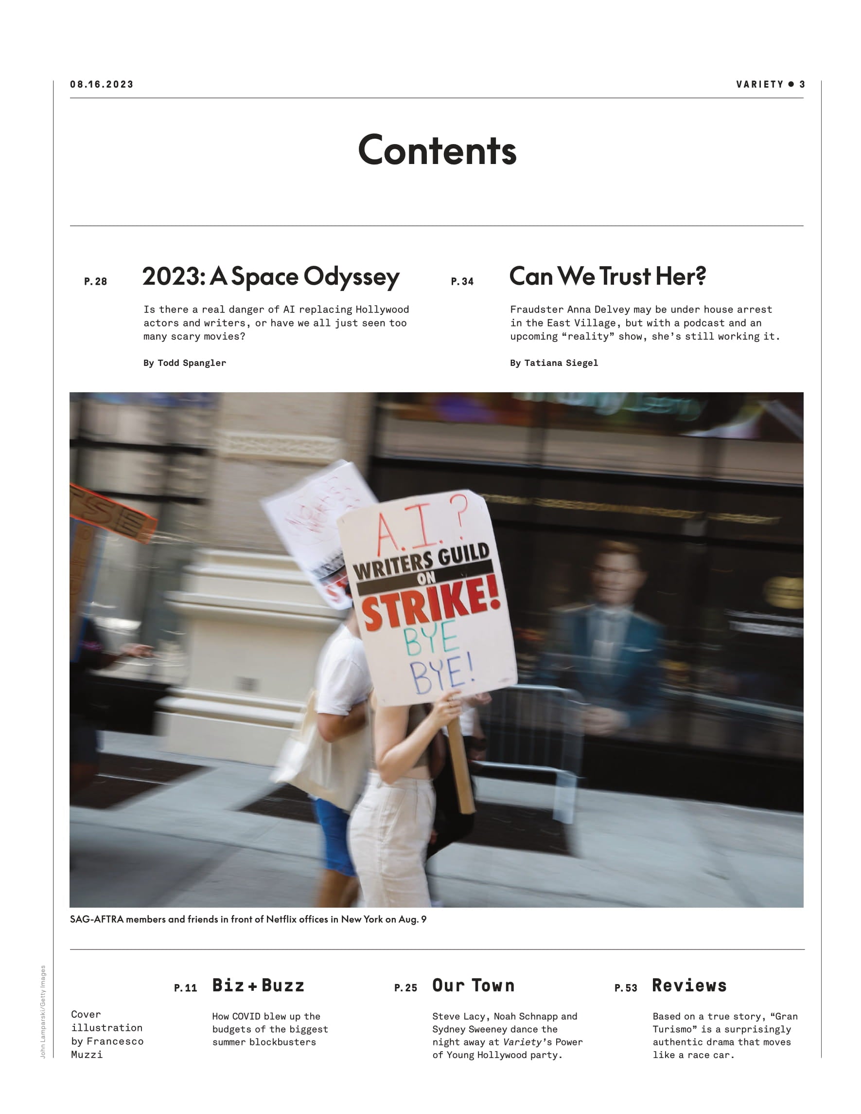 Variety - 23.08.16 Edition: Will AI Hurt Hollywood?, Real Danger Of It Replacing Actors & Writers, Can We Trust Anna Delvey?, How COVID Blew Up Summer Blockbuster Budgets, Hell Of Self-Taping & More!