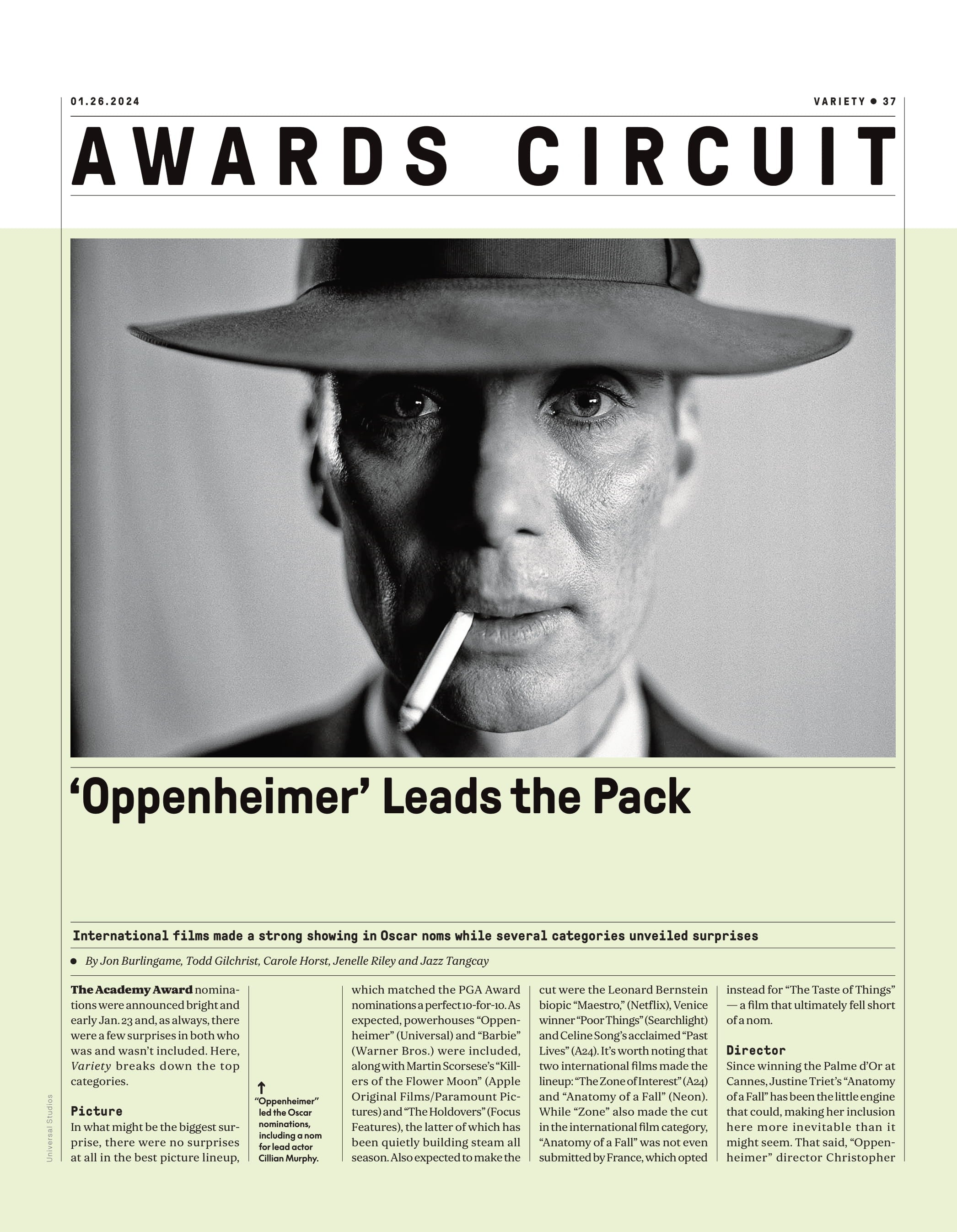 Variety - 24.01.26 Edition: How ‘Killers Of The Flower Moon’ Is Making Oscar History With 10 Nominations, Martin Scorsese, Lily Gladstone, Leonardo Dicaprio, Can Anything Beat Oppenheimer & More!