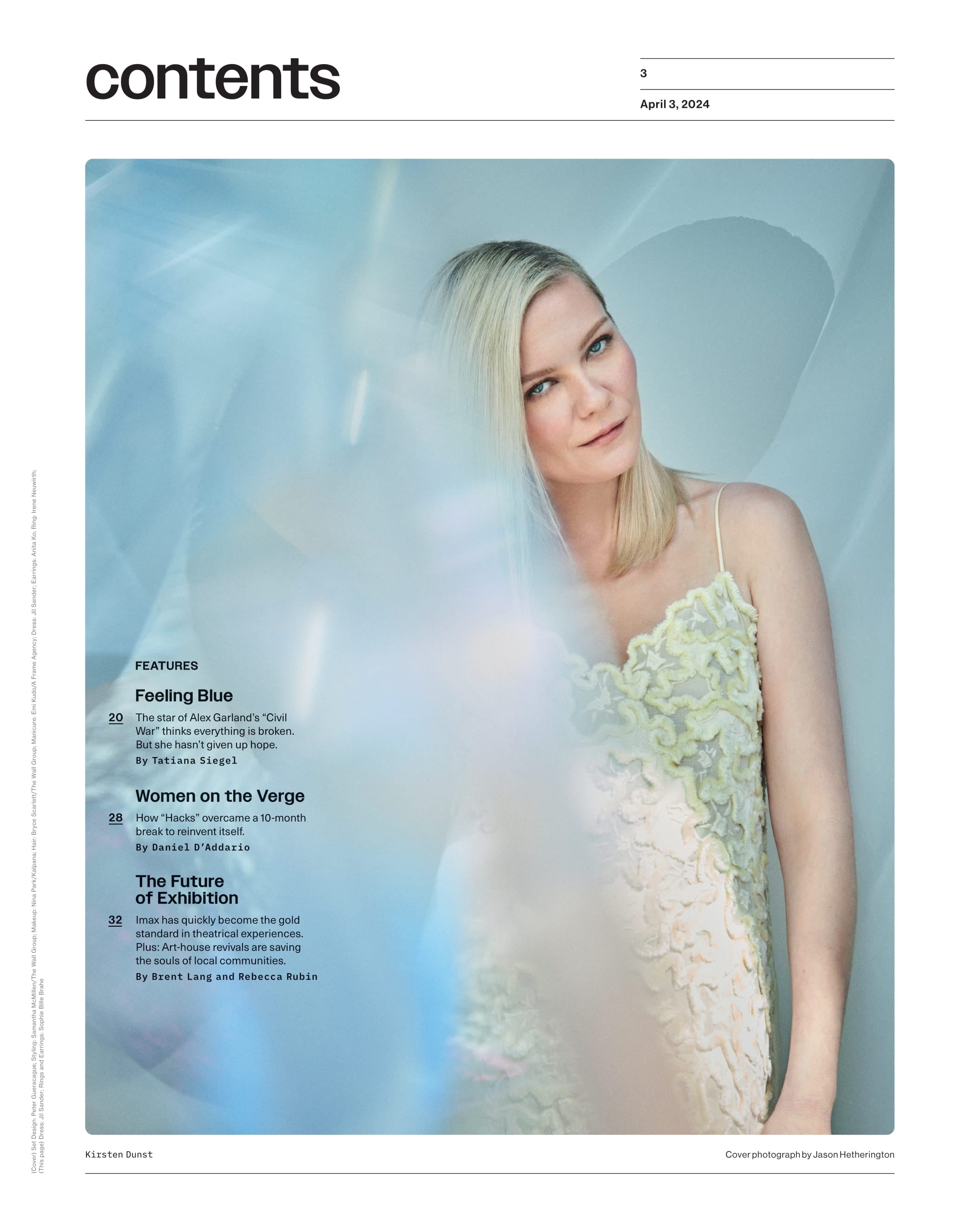 Variety - 24.04.03 Edition: The Enigma Of Kirsten Dunst, Her Return With Controversial Political Thriller Civil War, Michael Douglas Talks Character For Franklin, Resignation Of Sundance CEO & More!