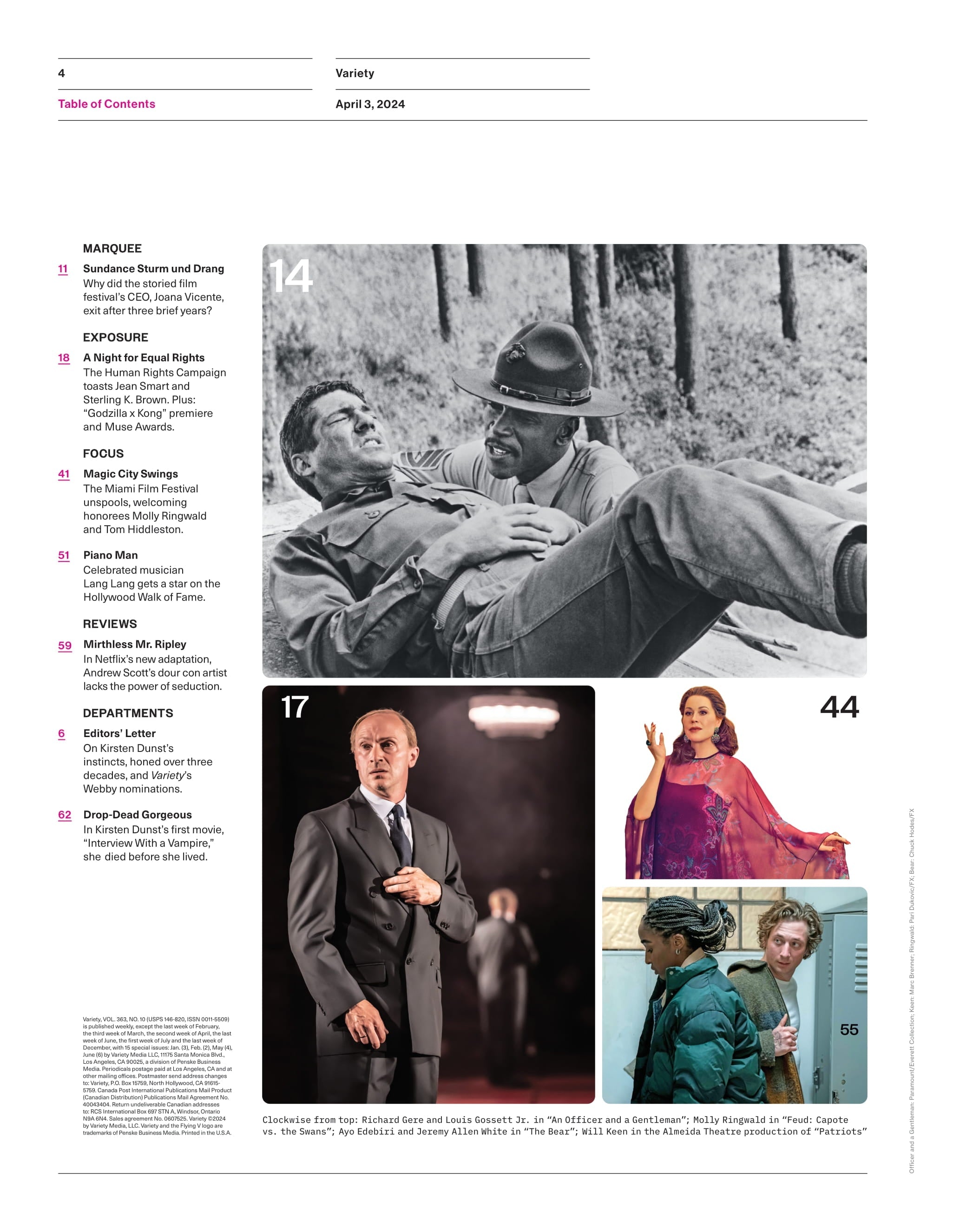 Variety - 24.04.03 Edition: The Enigma Of Kirsten Dunst, Her Return With Controversial Political Thriller Civil War, Michael Douglas Talks Character For Franklin, Resignation Of Sundance CEO & More!