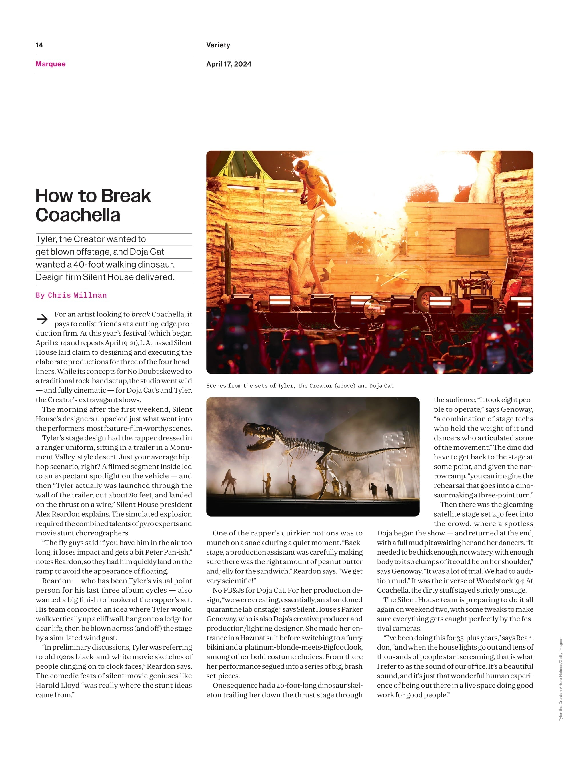 Variety - 24.04.17 Edition: NBCUniversal Banks On Celebrities & Spectacle To Bring Big Crowds To Paris Olympics, Owen Teague Star Of Kingdom Of The Planet Of The Apes, How to Break Coachella & More!