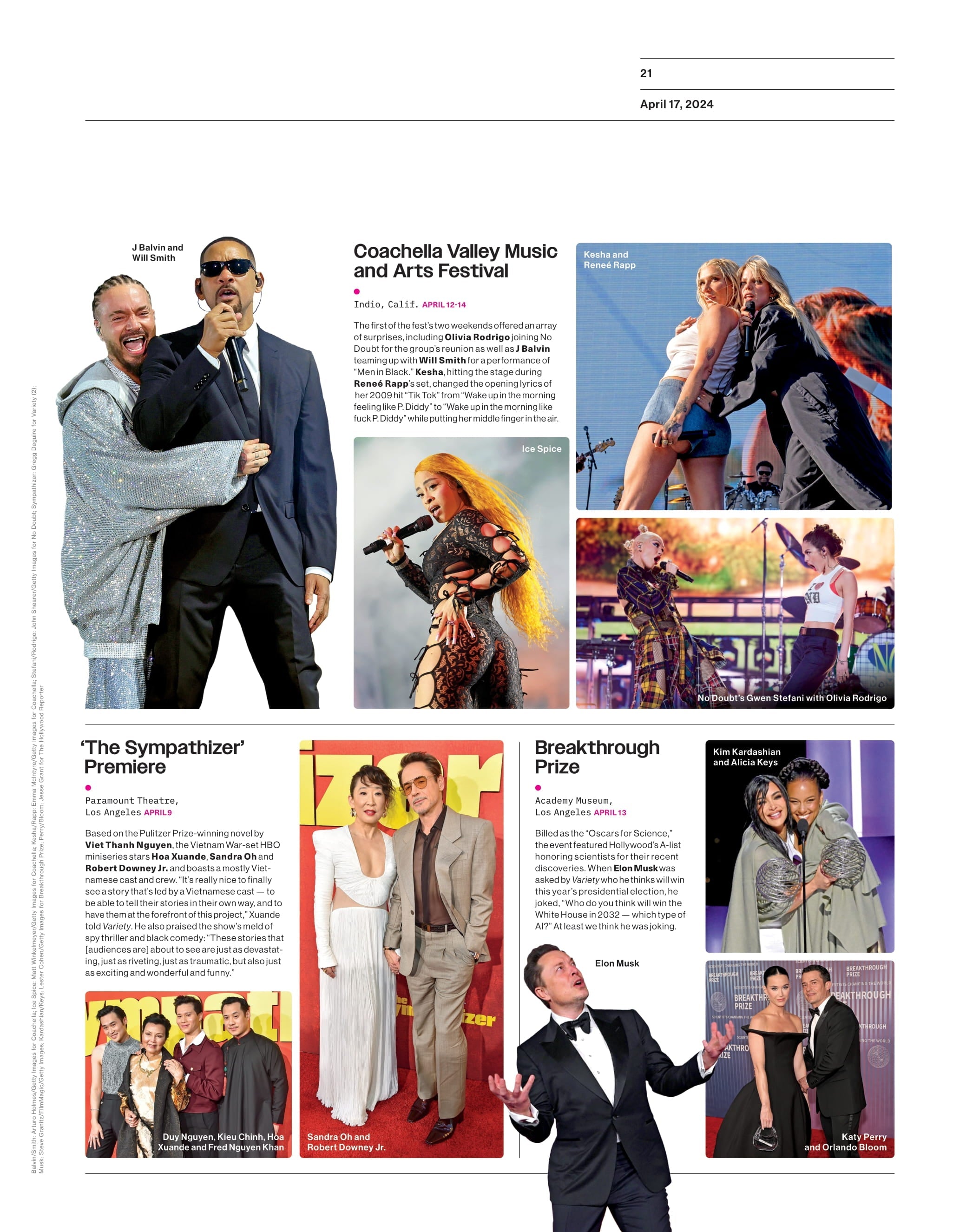 Variety - 24.04.17 Edition: NBCUniversal Banks On Celebrities & Spectacle To Bring Big Crowds To Paris Olympics, Owen Teague Star Of Kingdom Of The Planet Of The Apes, How to Break Coachella & More!