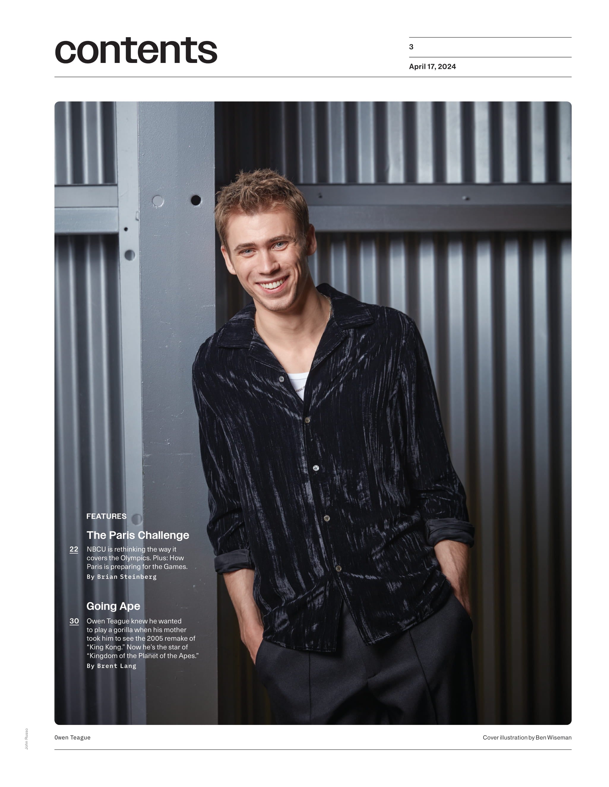 Variety - 24.04.17 Edition: NBCUniversal Banks On Celebrities & Spectacle To Bring Big Crowds To Paris Olympics, Owen Teague Star Of Kingdom Of The Planet Of The Apes, How to Break Coachella & More!