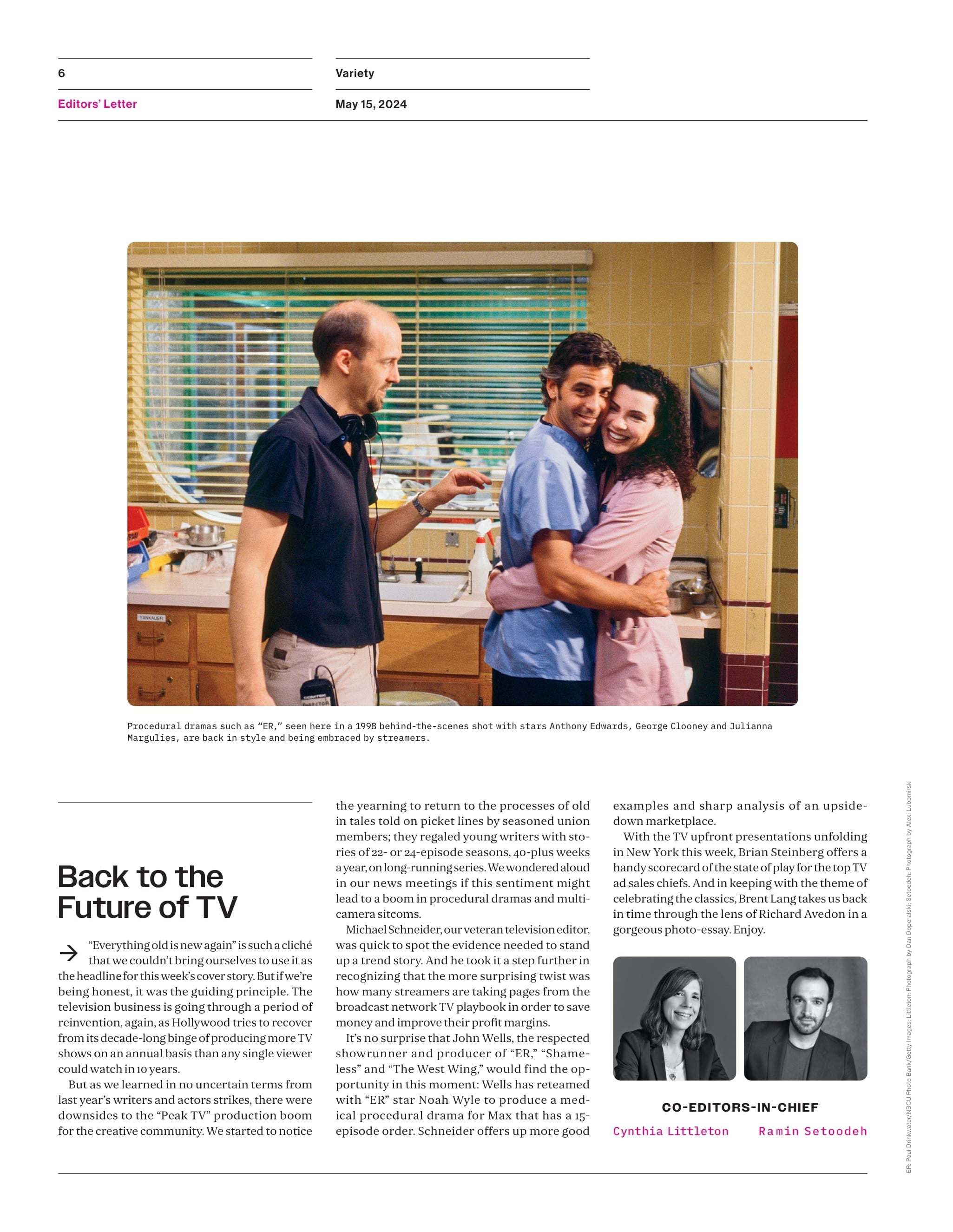 Variety - 24.05.15 Edition: TV’s Reboot, Profit-Hungry Streamers Adapt The Broadcast Network Playbook, Box Office Doom & Gloom: A Spring In Broadway’s Step, Reframing The Phantom Menace & More!