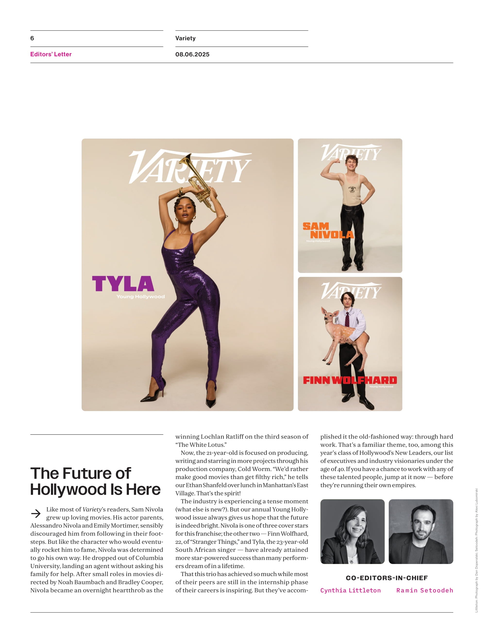 Variety - 25.08.06 Edition: Power Of Young Hollywood Featuring Finn Wolfhard, Sam Nivola & Tyla, The Ellison Era Begins, Hollywood's Future, New Naked Gun Movie Review, Red Carpet Highlights & More!