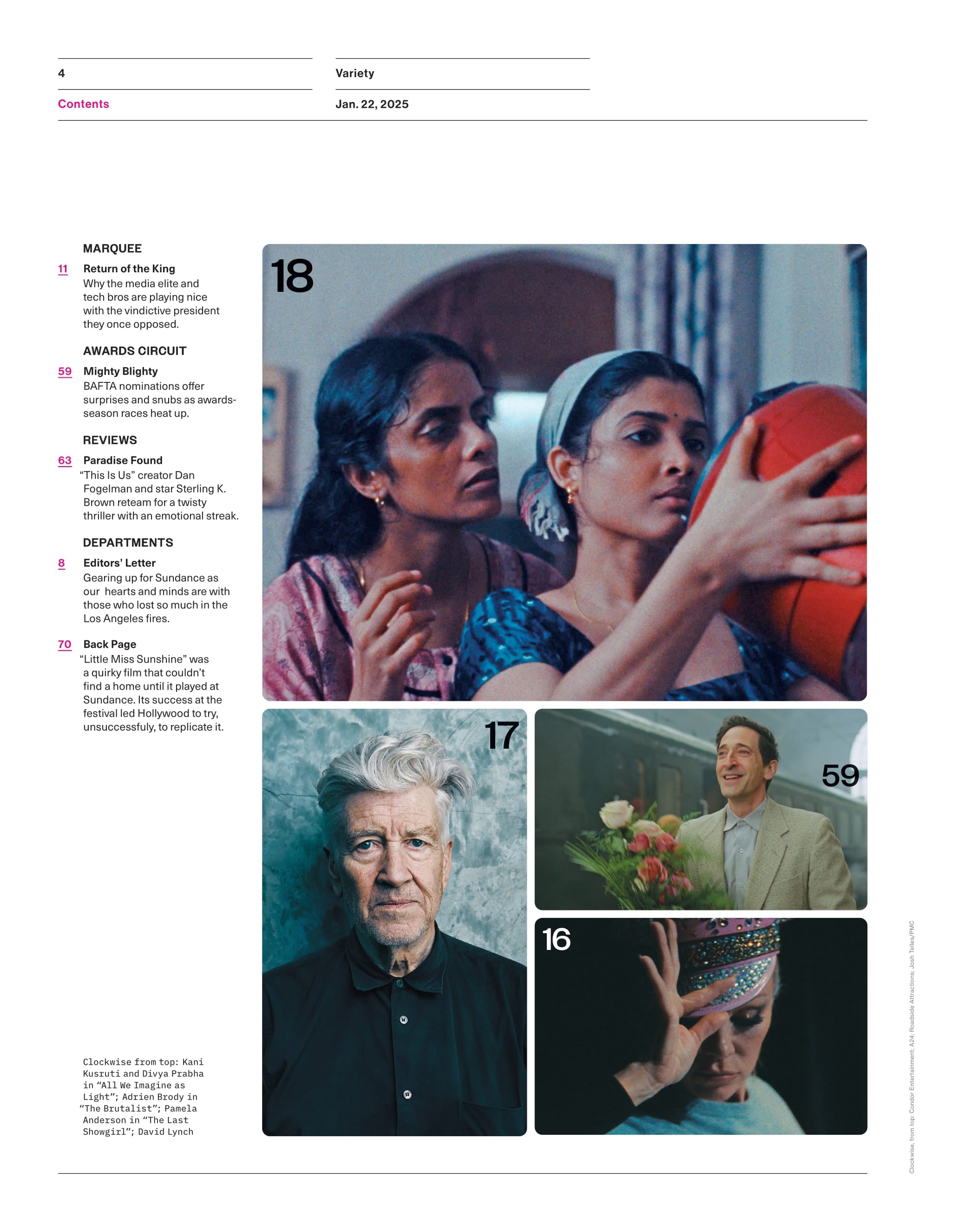 Variety - 25.01.22 Edition: Doctor Strange Star Is Not Done With Marvel, What's Next For Sundance & Park City, Remembering David Lynch, The Last Showgirl, Next Steps For LA, Oscar Nominations & More!