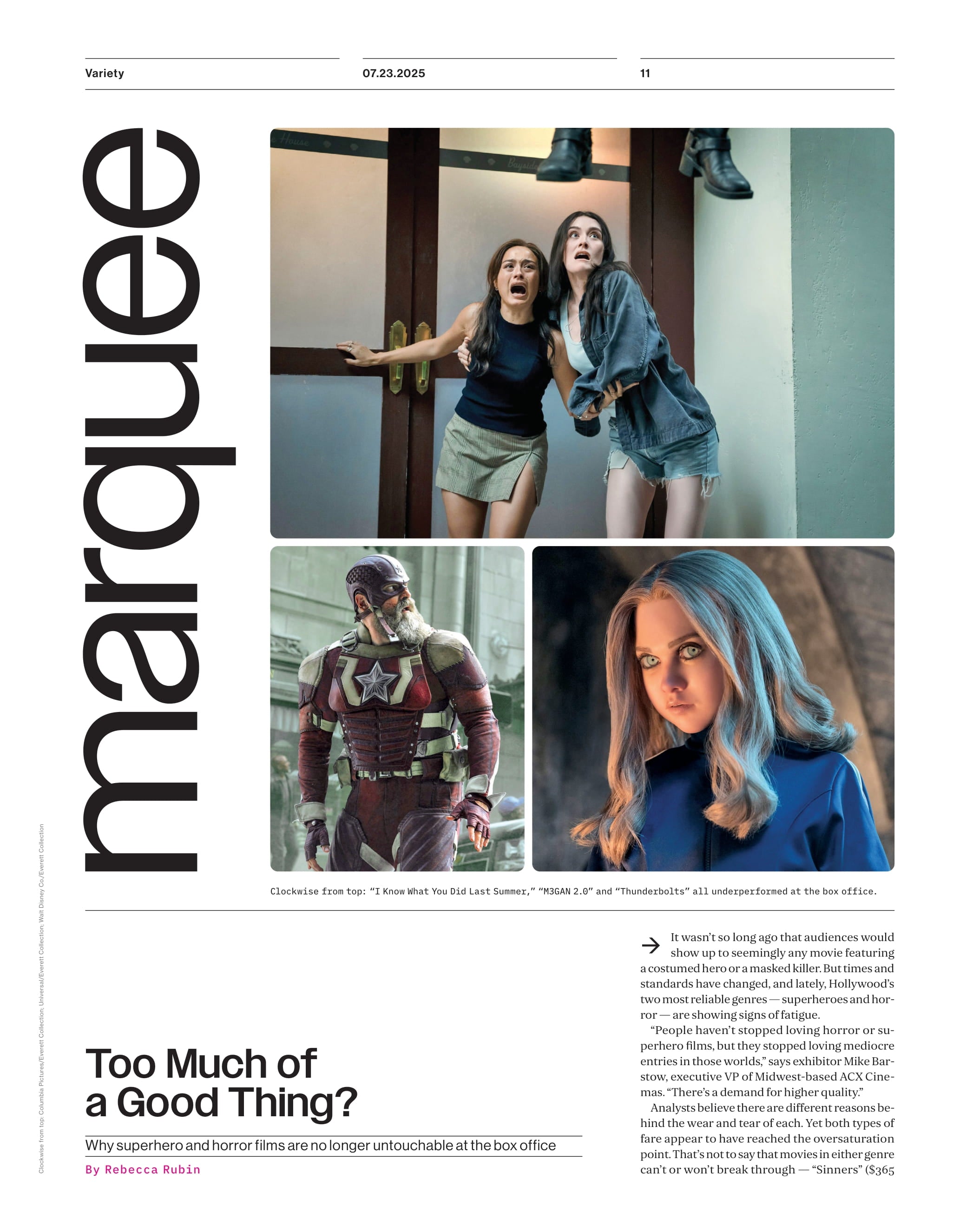 Variety - 25.07.23 Edition: FX’s Big Bet On 'Alien: Earth', 2025 ESPYs, Music Mogul Of The Year, Superhero & Horror Box Office Shift, Beyoncé’s Dazzling Christmas Special, Best Smurfs Film Yet & More!