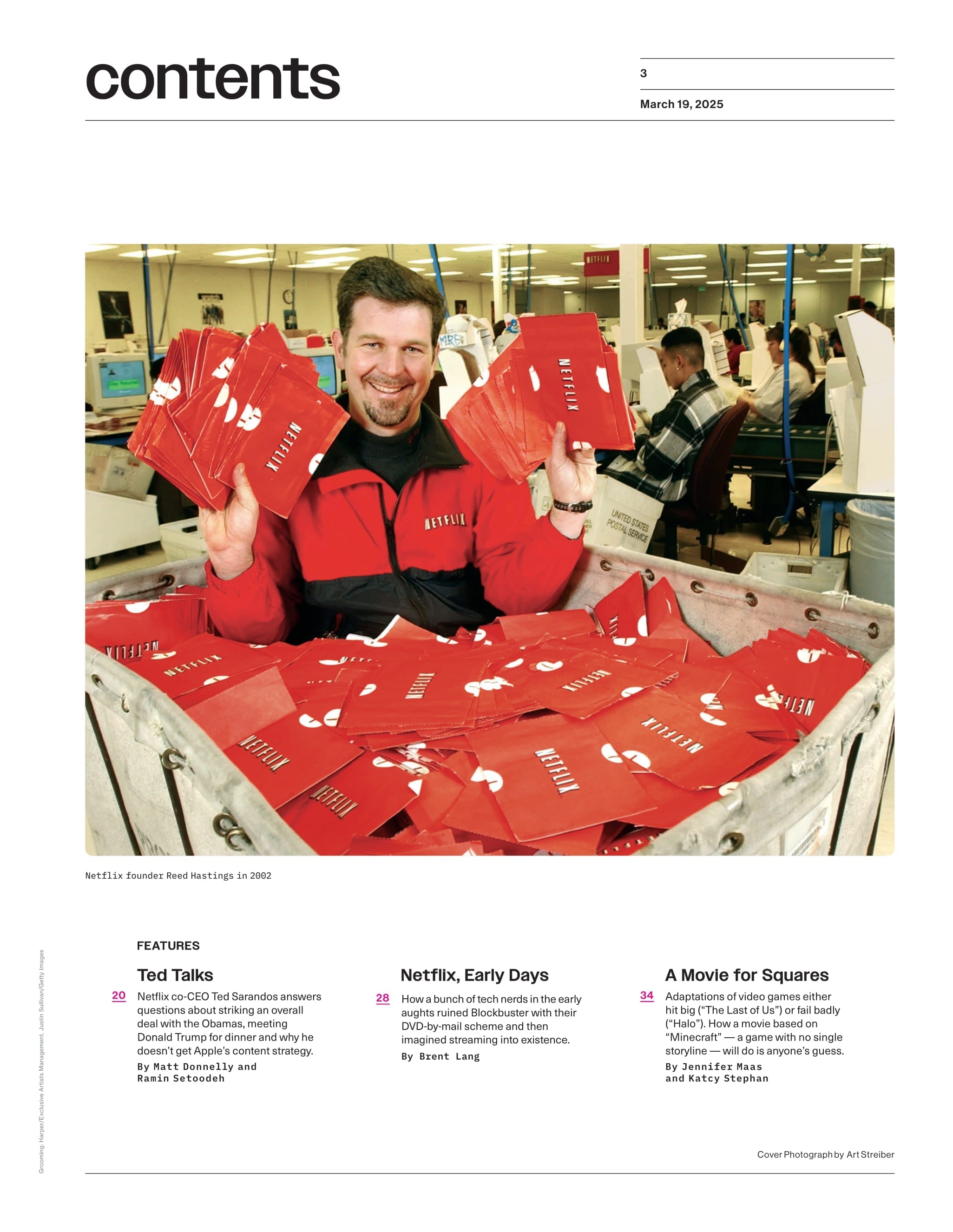 Variety - 25.03.19 Edition: 25 Years Of Netflix, How Netflix CEO Ted Sarandos Changed Hollywood Forever, Minecraft Movie Predictions, MAGA Makeover, SXSW, Trisha Yearwood Honored A Star & More!