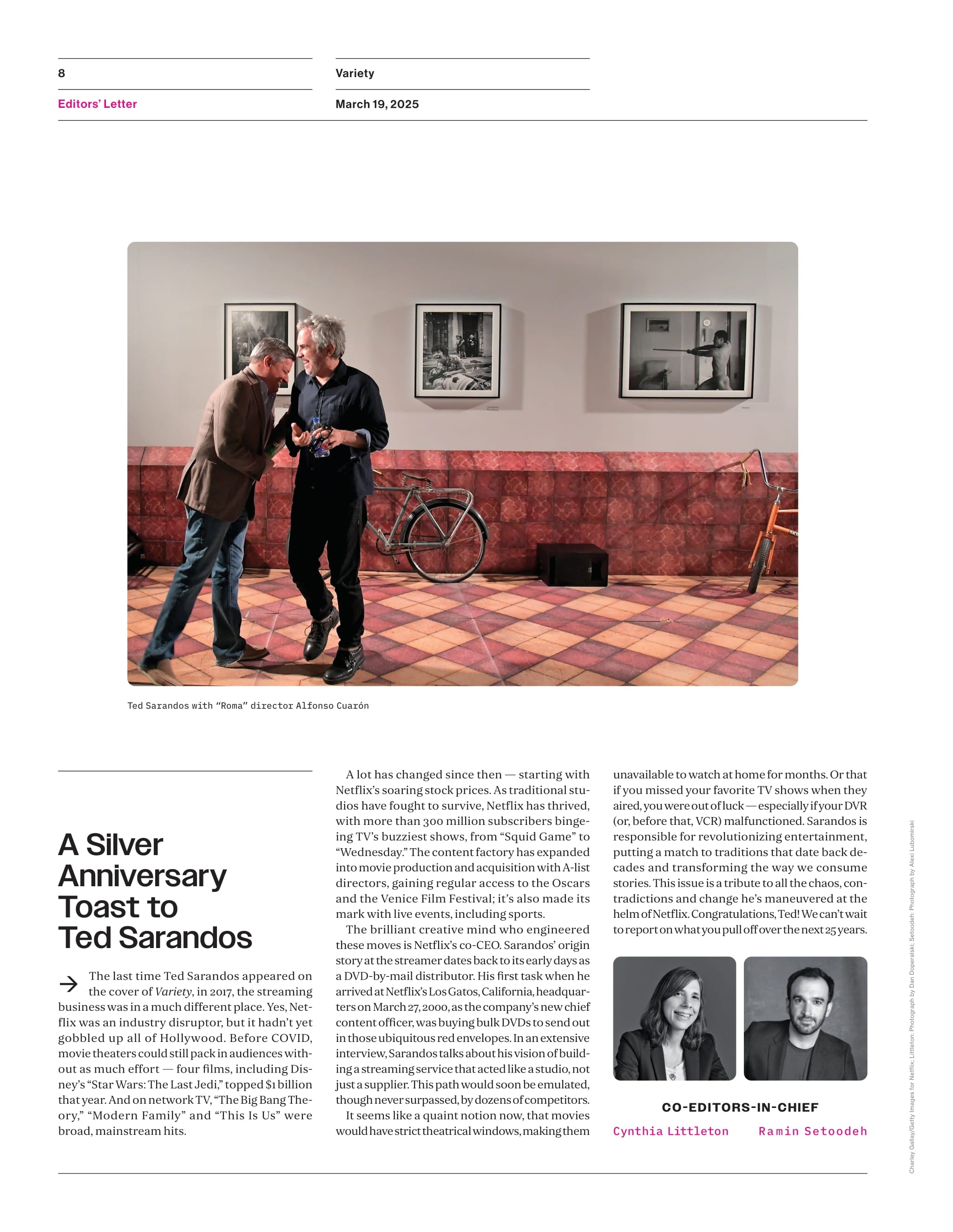 Variety - 25.03.19 Edition: 25 Years Of Netflix, How Netflix CEO Ted Sarandos Changed Hollywood Forever, Minecraft Movie Predictions, MAGA Makeover, SXSW, Trisha Yearwood Honored A Star & More!