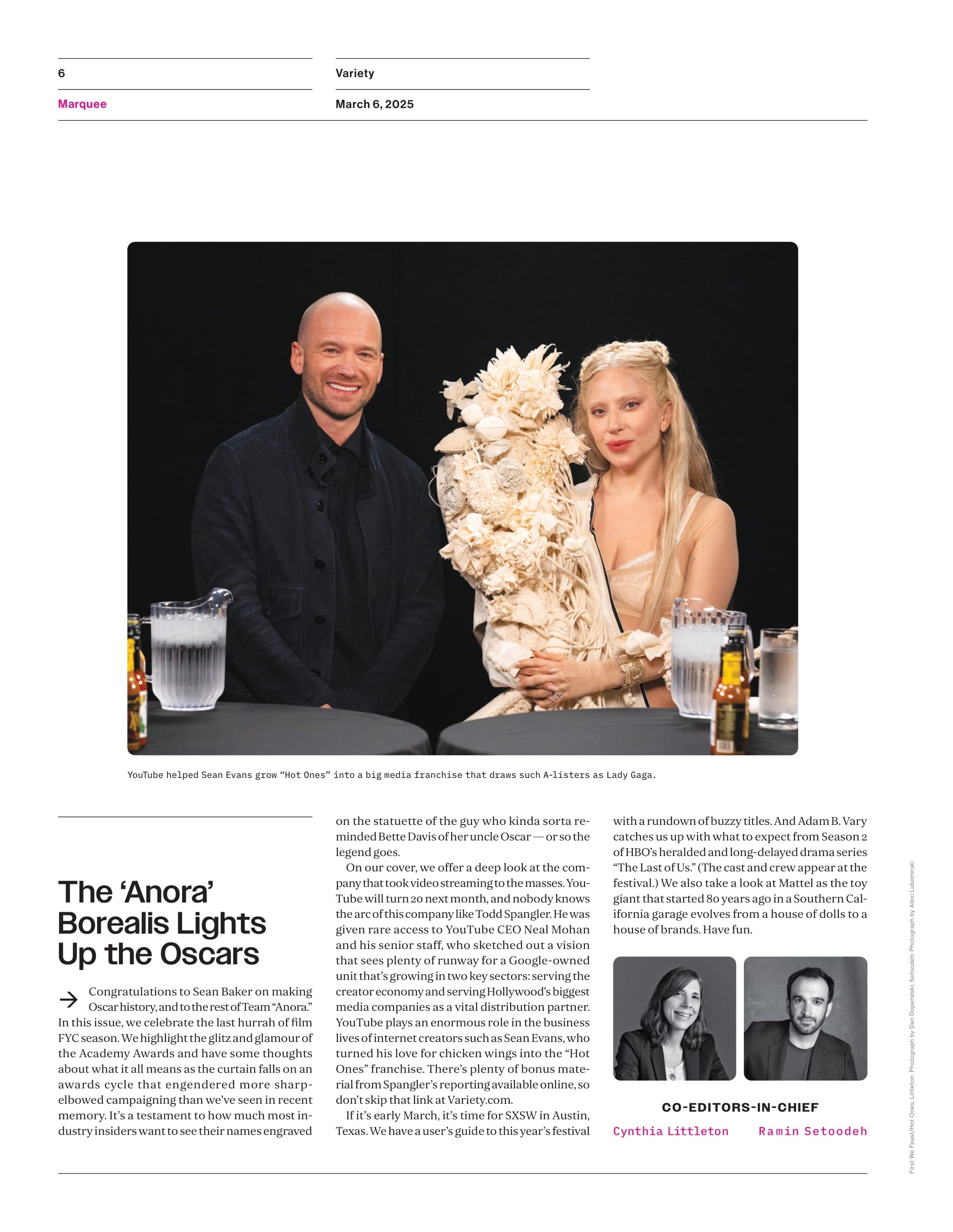 Variety - 25.03.06 Edition: Video Feast, Hot Ones Creator-Host Sean Evans & YouTube CEO Neal Mohan, The Last Of Us Season 2, Revenge Of The Nerds, Big Oscars Wins, Mattel, SXSW 2025 & More!