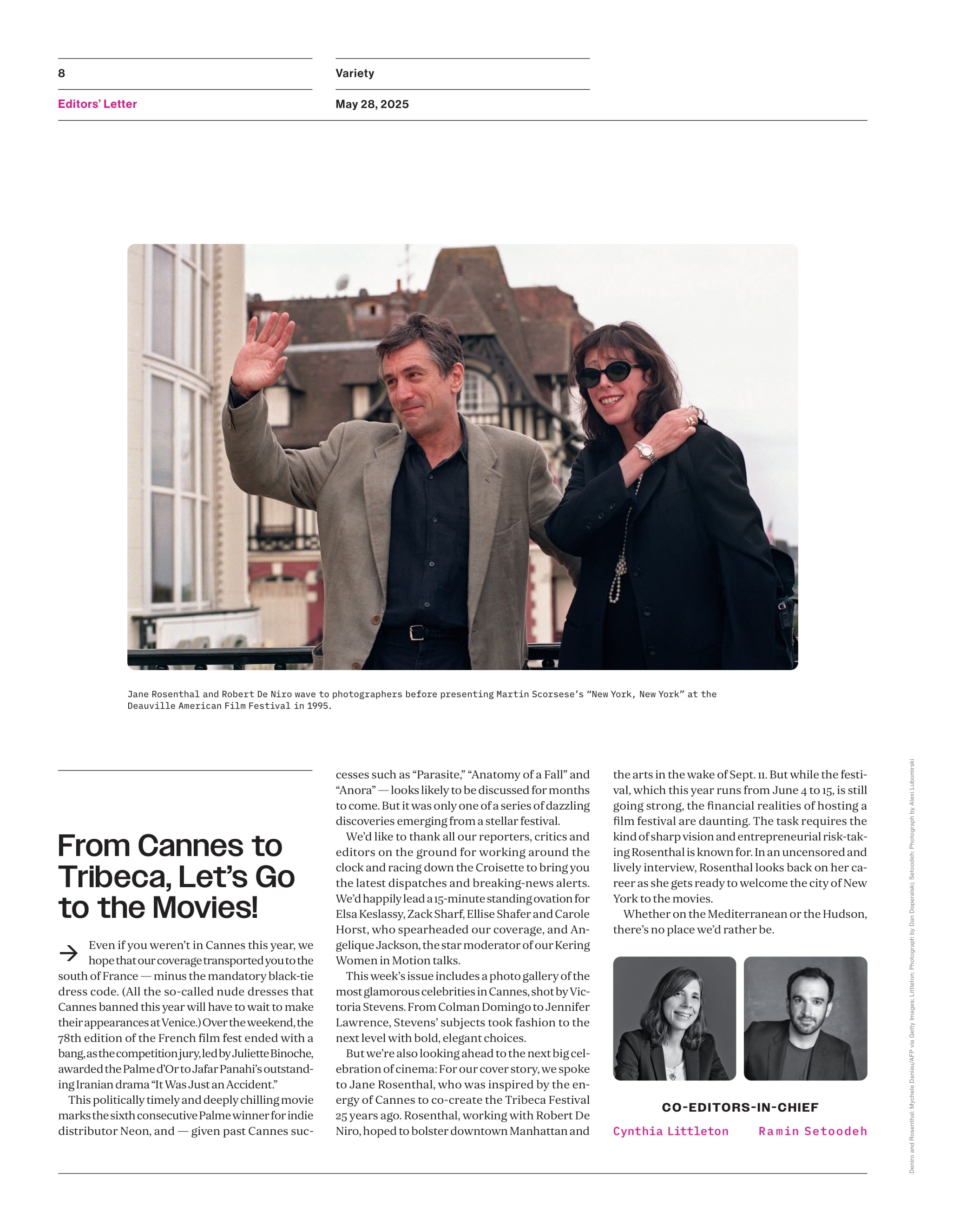 Variety - 25.05.28 Edition: Jane Rosenthal & The Tribeca Film Festival, L.A.'s Industry Crisis, Squid Game's Big Win, Miley Cyrus Redefines Herself, Ricky Gervais' Walk Of Fame Star & More!